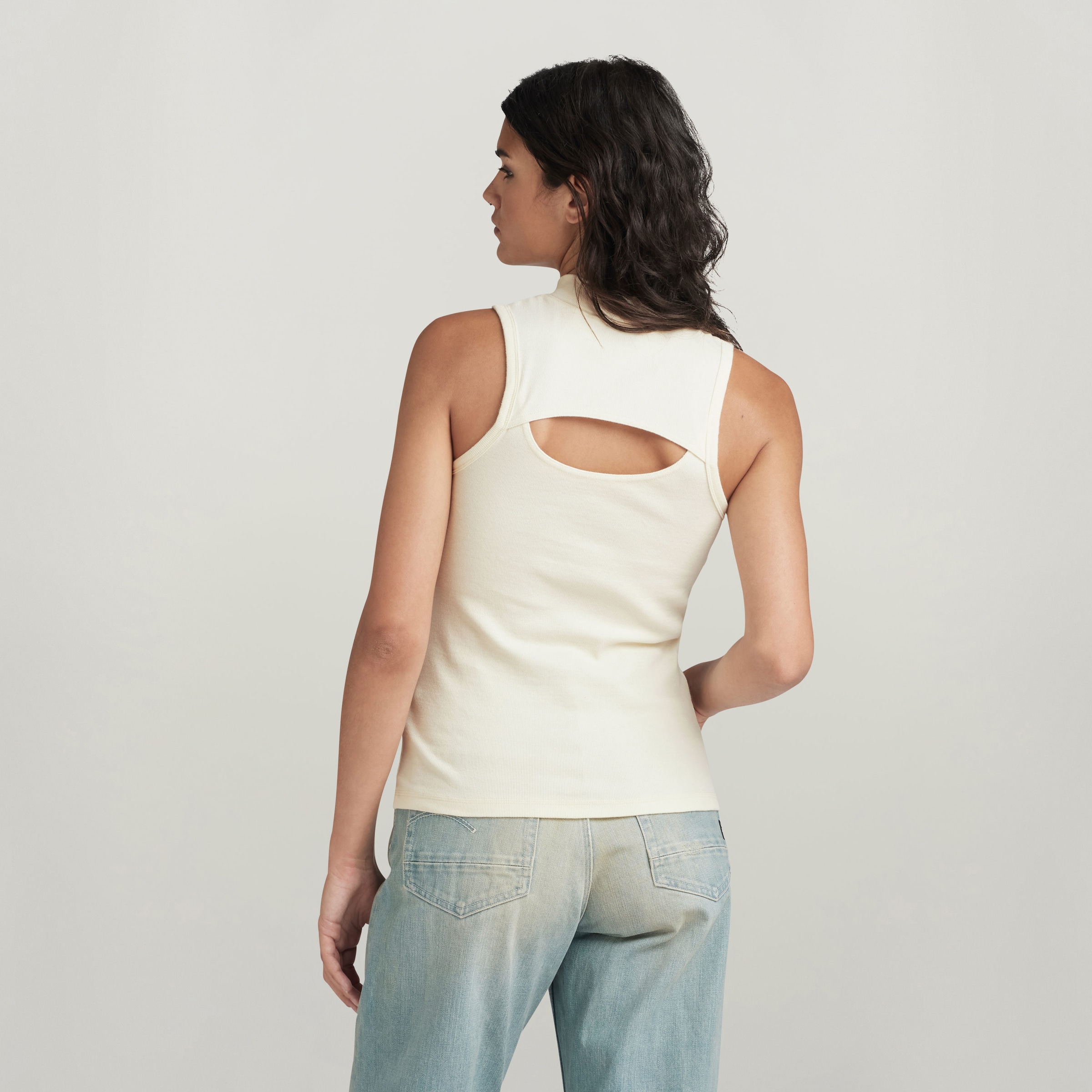 G-STAR Ripptanktop »Open back mock slim t sl wmn«, mit Cut-Out Detail am Rücken