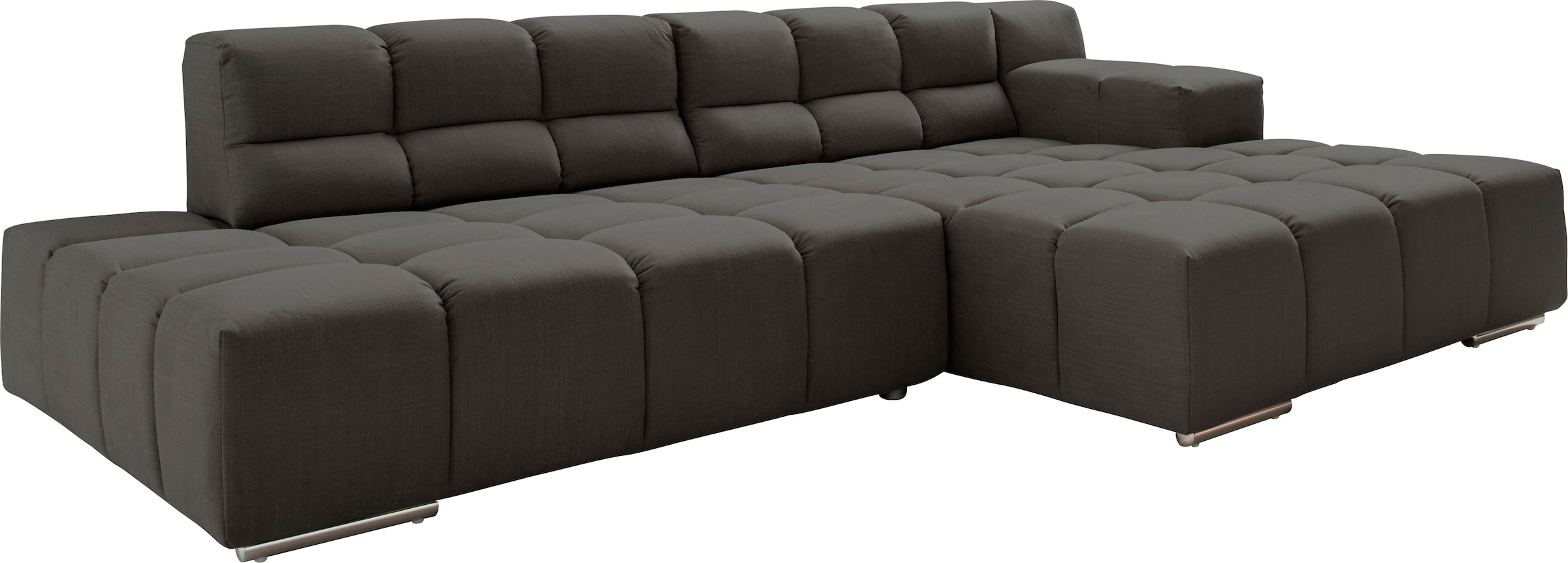 designwerk Ecksofa »Temple, Designsofa trifft hohen Sitzkomfort, L-Form« mit Sitztiefenverstellung