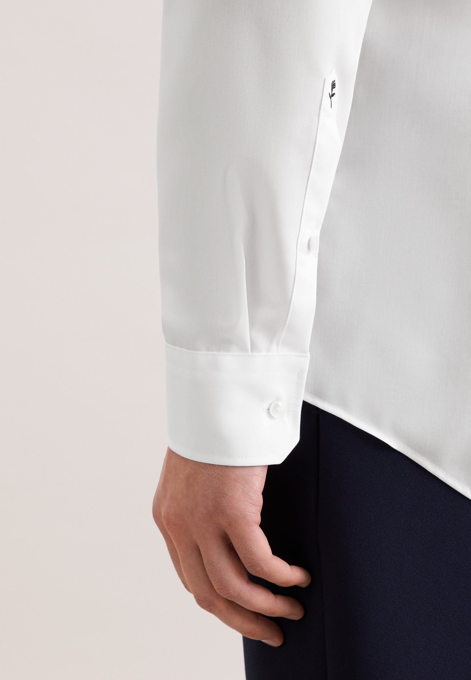 seidensticker Businesshemd »Schwarze Rose« Shaped 1/1 Extra lang Kentkragen Uni