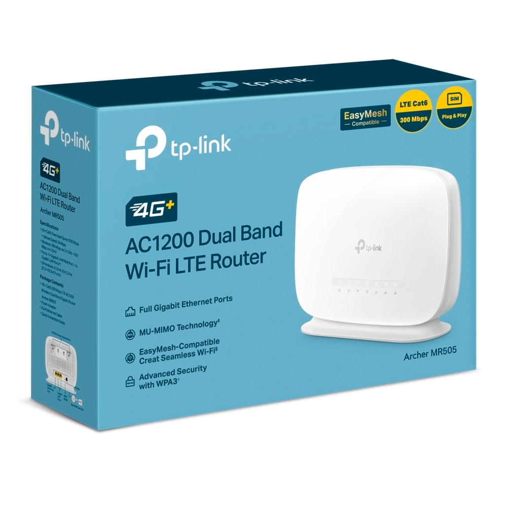 TP-Link WLAN-Router »Archer MR505 4G+ Cat 6 AC1200 Wi-Fi Dual Band«