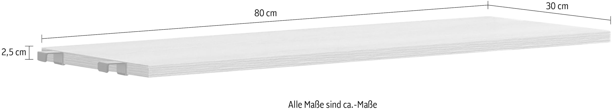 Möbilia Regaleinsatz mit Akazien-Dekor