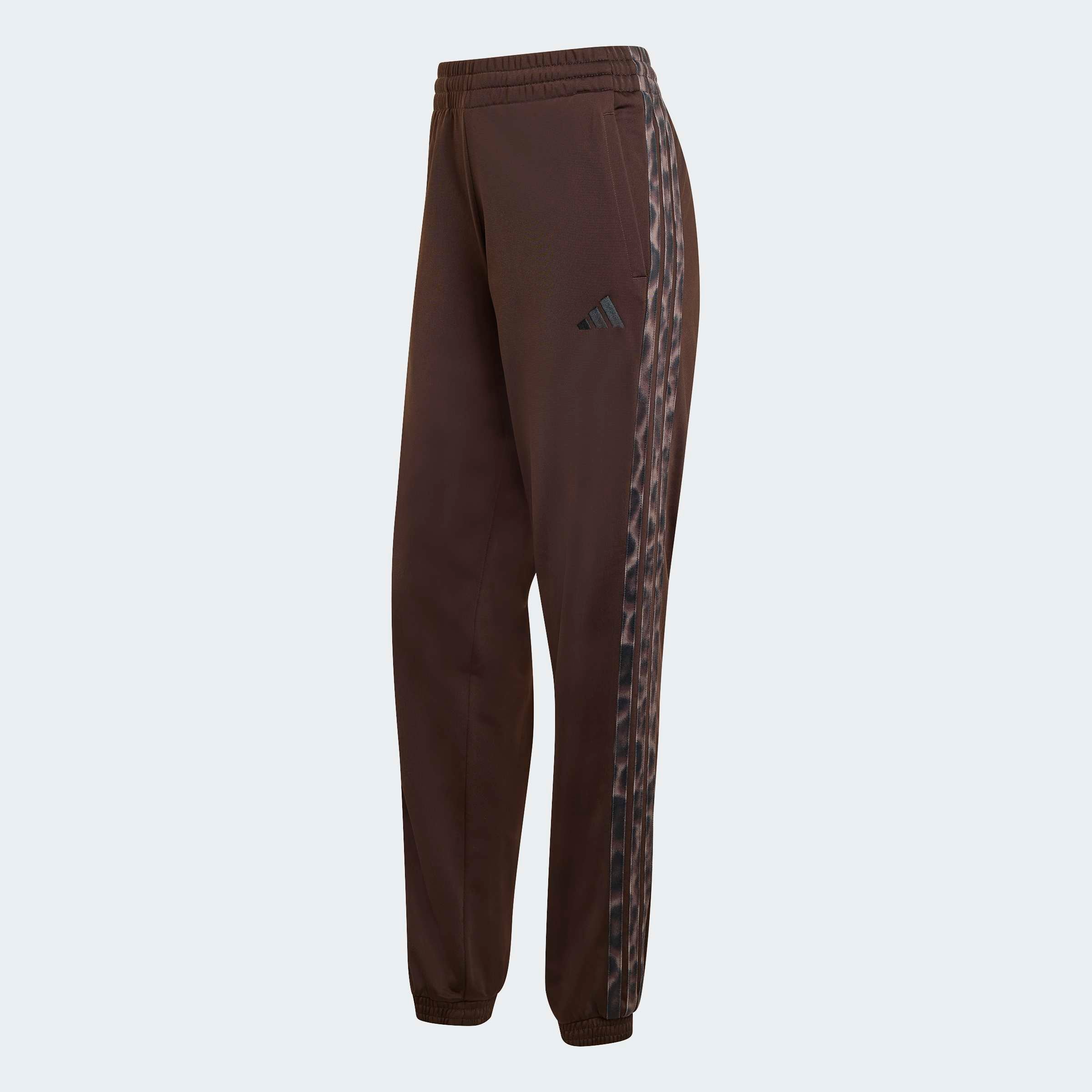 adidas Sportswear Sporthose »TRICOT 3-STREIFEN MIT LEOPARDENPRINT«  sportlich, für Erwachsene, mit Gummizug, normal-weite Passform