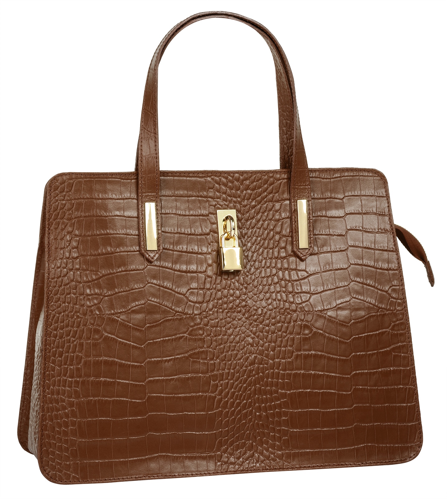 Cluty Henkeltasche echt Leder, Made in Italy