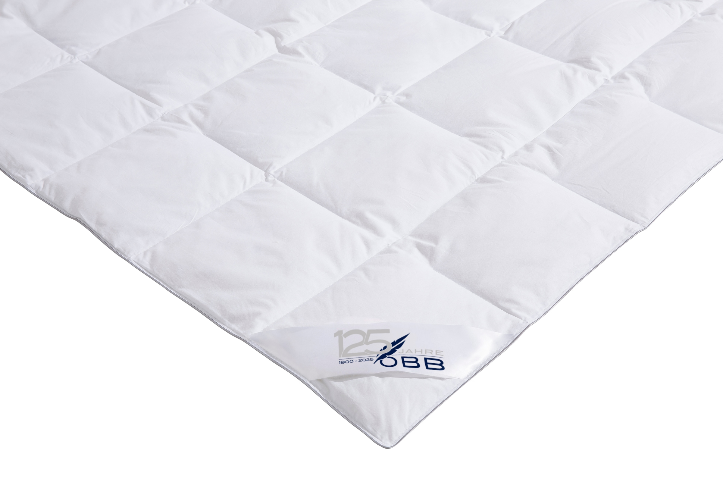OBB Daunenbettdecke + Kopfkissen »Edition 125 Jahre, Bettendeckenset 2teilig, für Sommer oder Winter«, (Spar-Set), Decke mit Kissen 135x200 oder 155x220 cm, Made in Germany