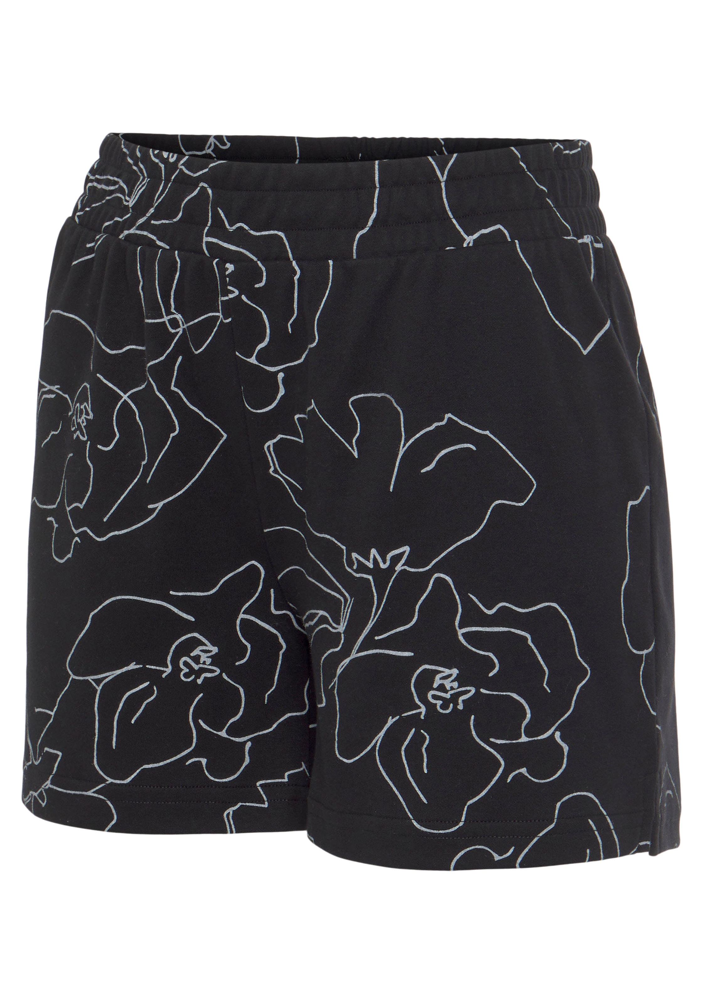 LASCANA Sweatshorts, mit Allover Blütendruck, Loungewear