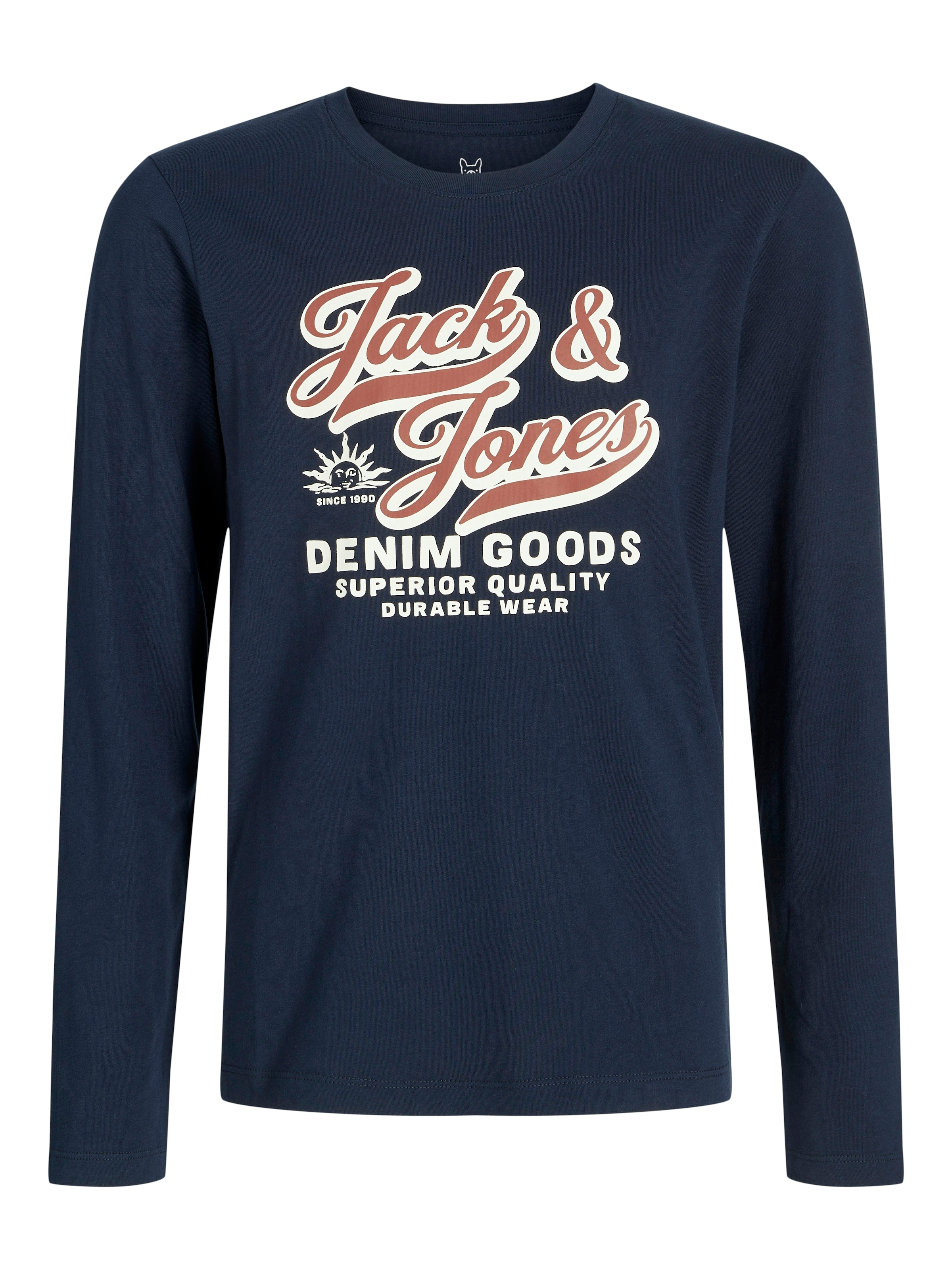Jack & Jones Junior Langarmshirt »JJELOGO TEE LS O-NEC 2 COL AW25 NOOS JNR«