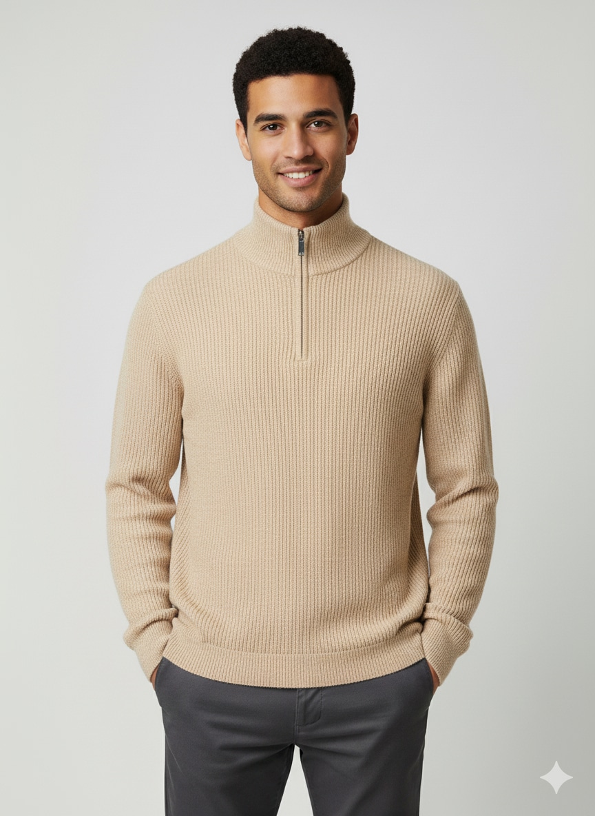 SELECTED HOMME Troyer »SLHTHEO LS KNIT STRUCTURE HALF ZIP D«