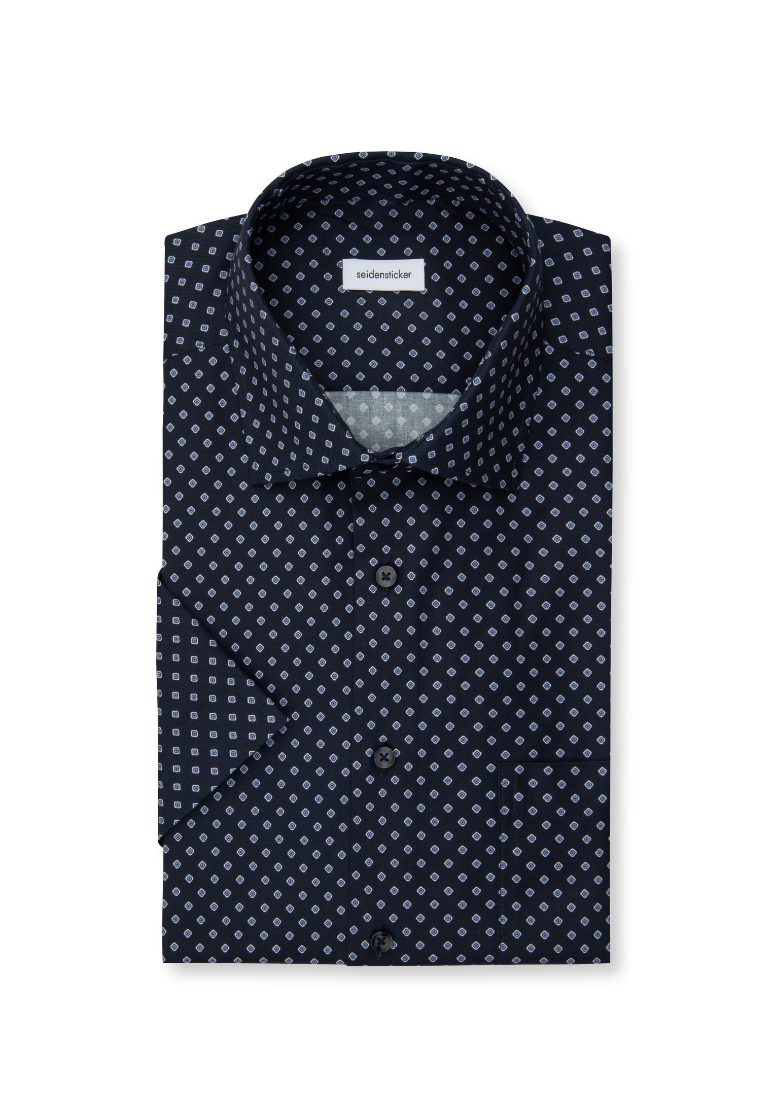 seidensticker Businesshemd »Regular« Regular 1/2 Kentkragen Druck