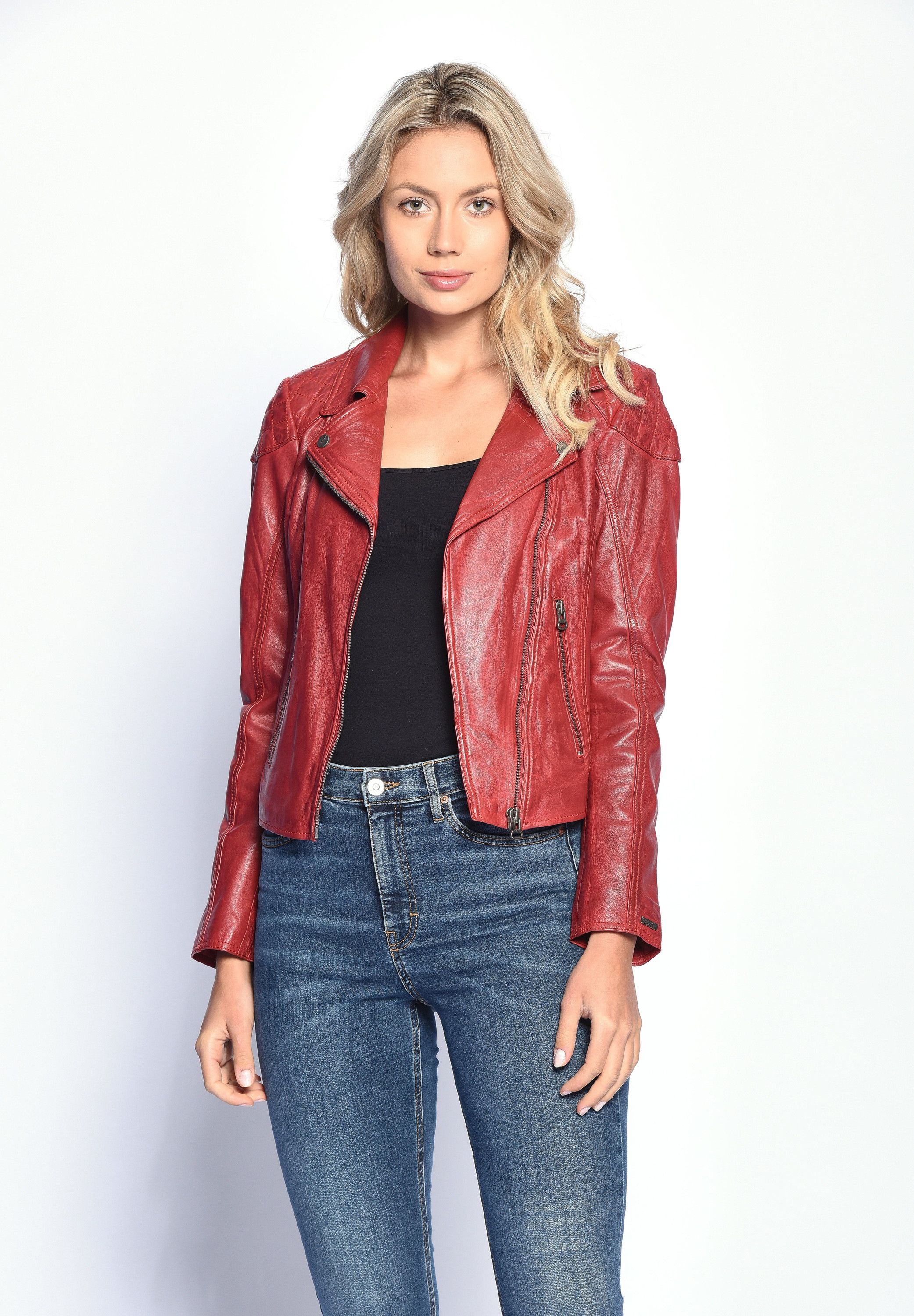 Maze Bikerjacke »Lederjacke Ibiza«