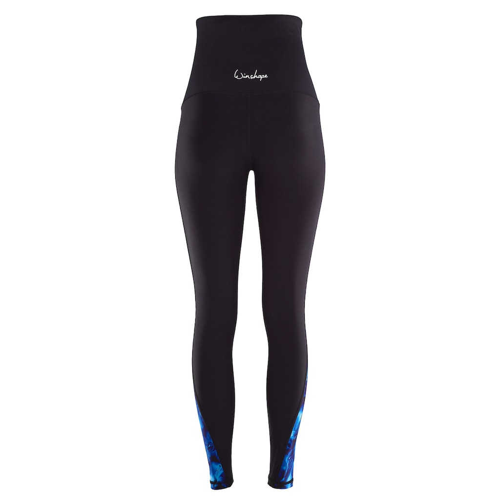 Winshape Leggings »HWL109-Blue-Rainflowers«, Core-Stability-Bund mit Bauch-Weg-Effekt