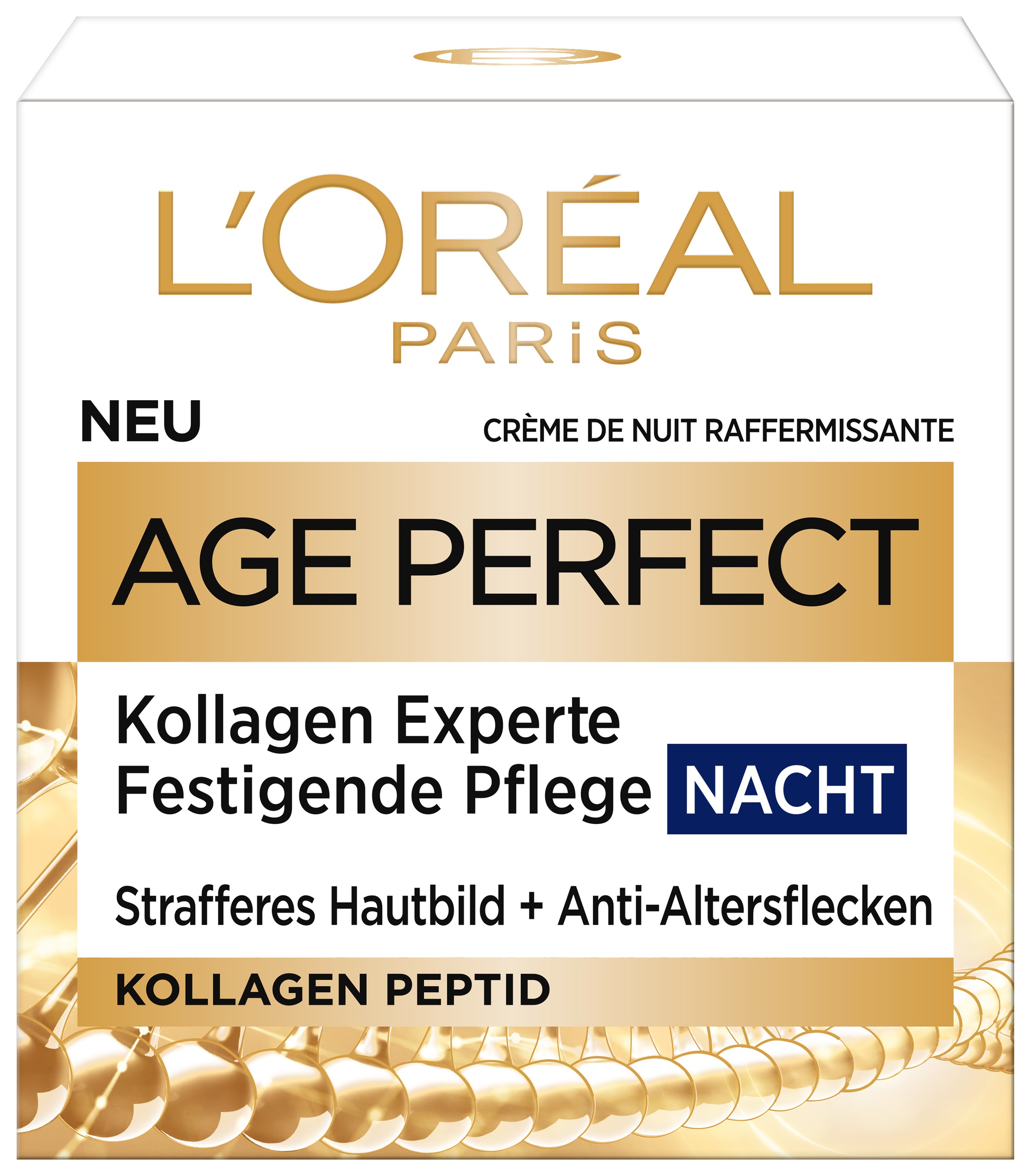 L'ORÉAL PARIS Nachtcreme »AGE PERFECT PRO-KOLLAGEN EXPERTE NACHTCREME« feuchtigkeitsspendend, sorgt für mehr Straffheit