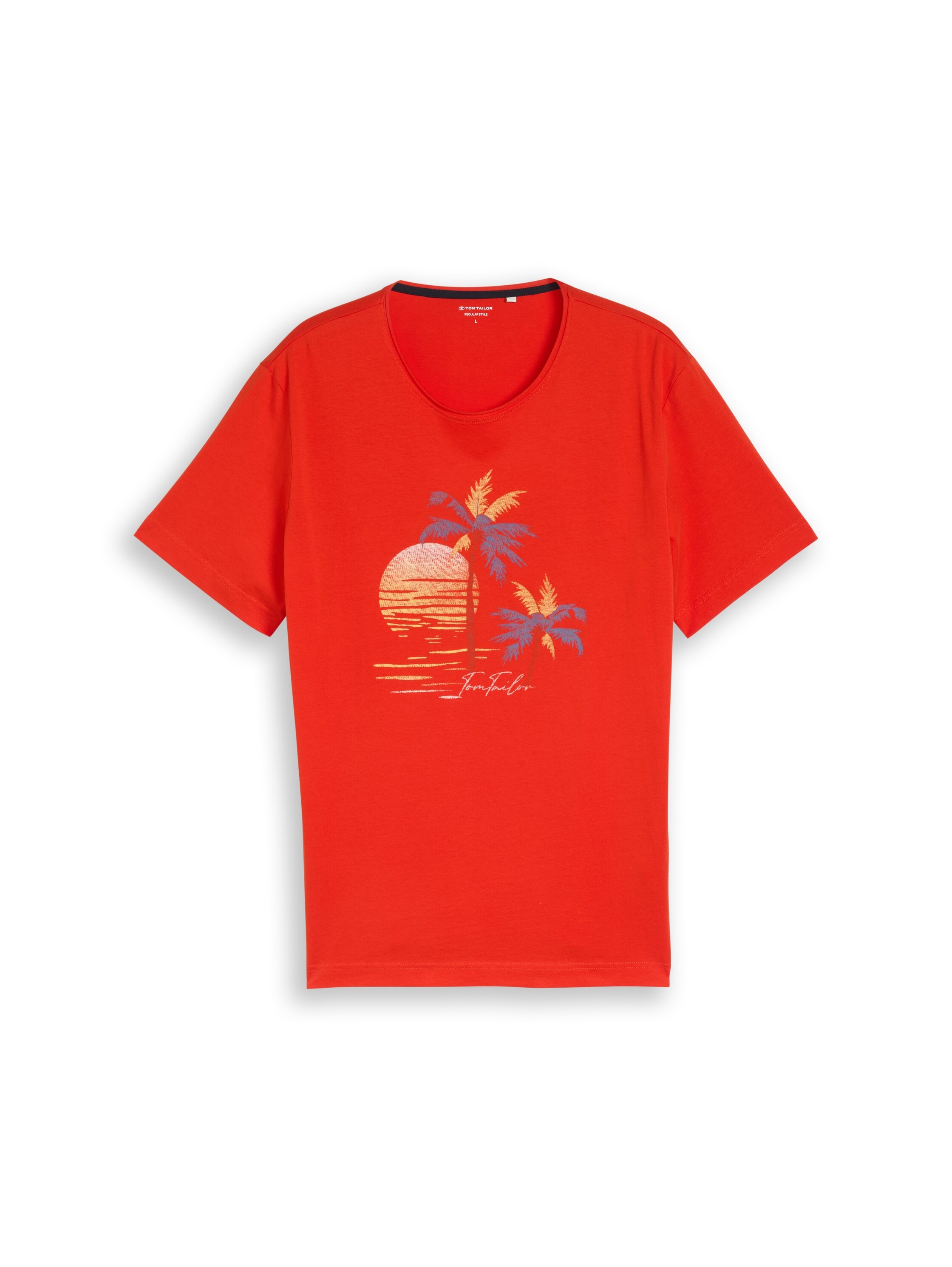 TOM TAILOR Rundhalsshirt Sommershirt mit Print