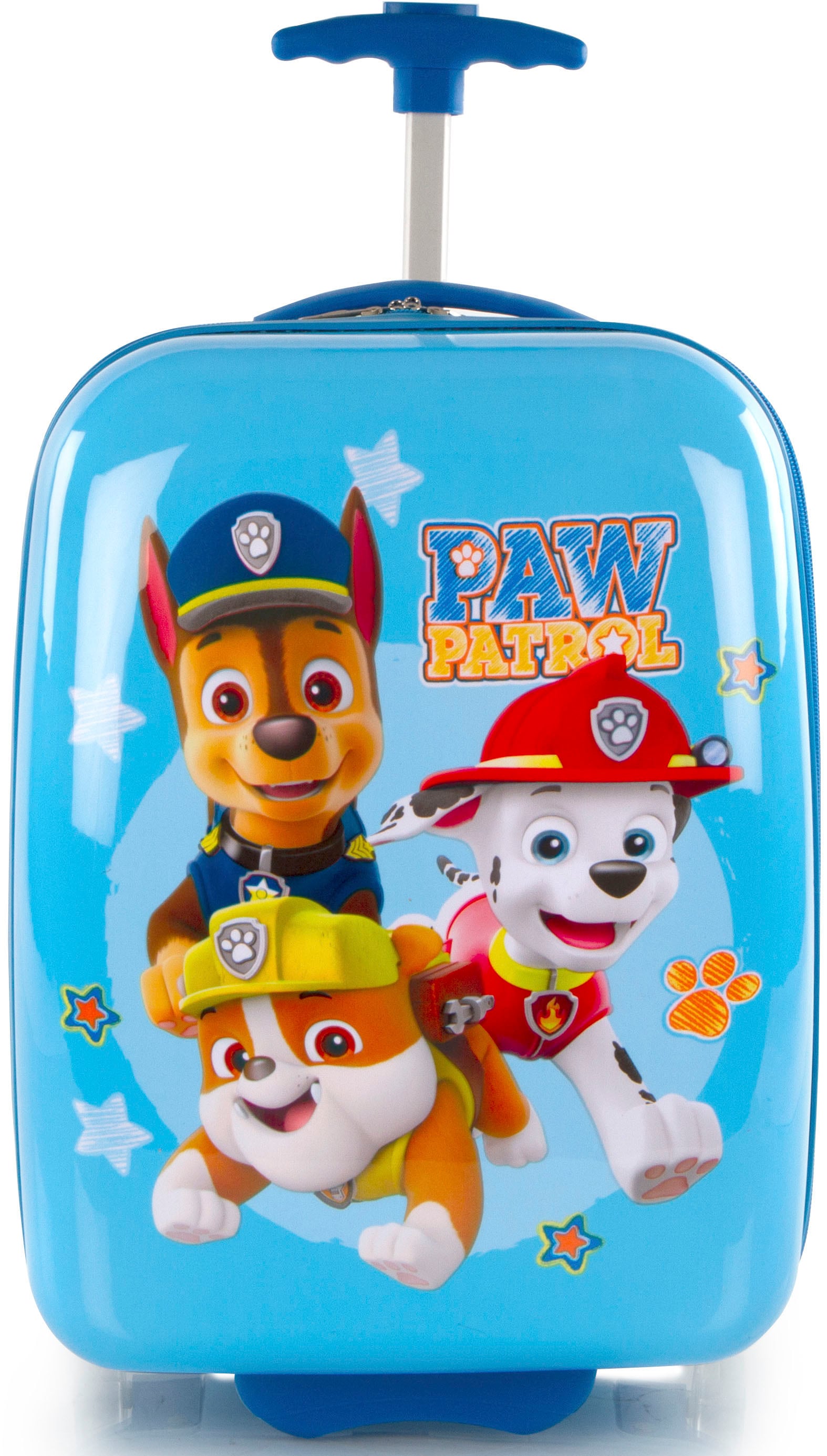 Heys Kinderkoffer »Paw Patrol blau, 46 cm«, 2 Rollen, Kindertrolley Kinderreisegepäck Handgepäck-Koffer