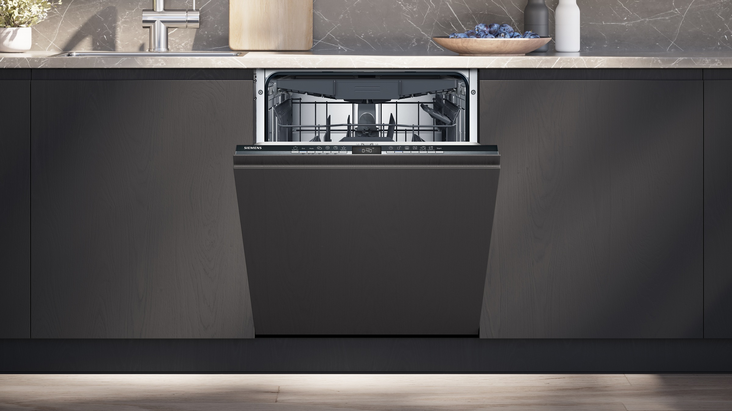 SIEMENS vollintegrierbarer Geschirrspüler iQ300 »SN63EX14CE«, 13 Maßgedecke