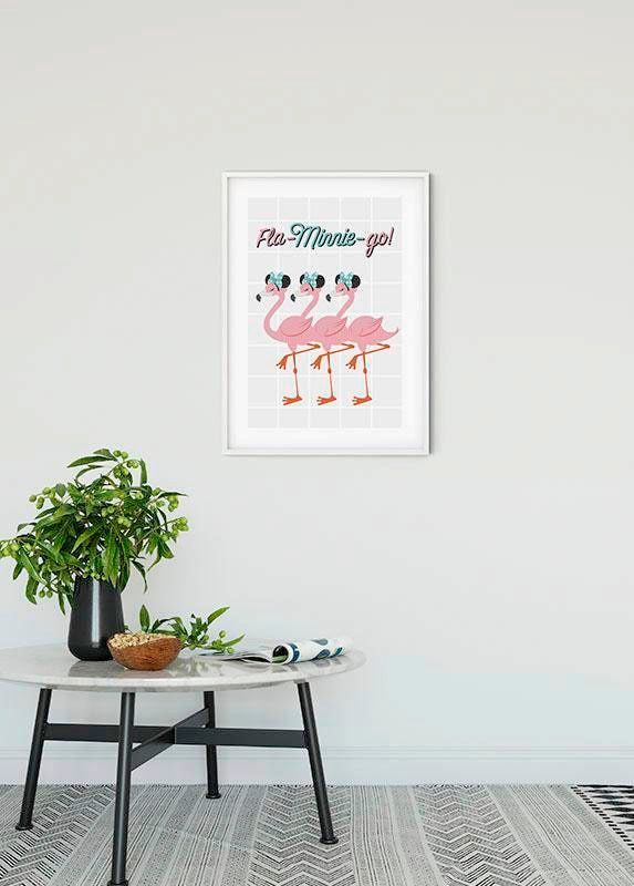 Komar Bild »Minnie Mouse Fla-Minnie-go«, Disney, (1 St.), Wandbild zur Dekoration im Kinderzimmer - ohne Rahmen