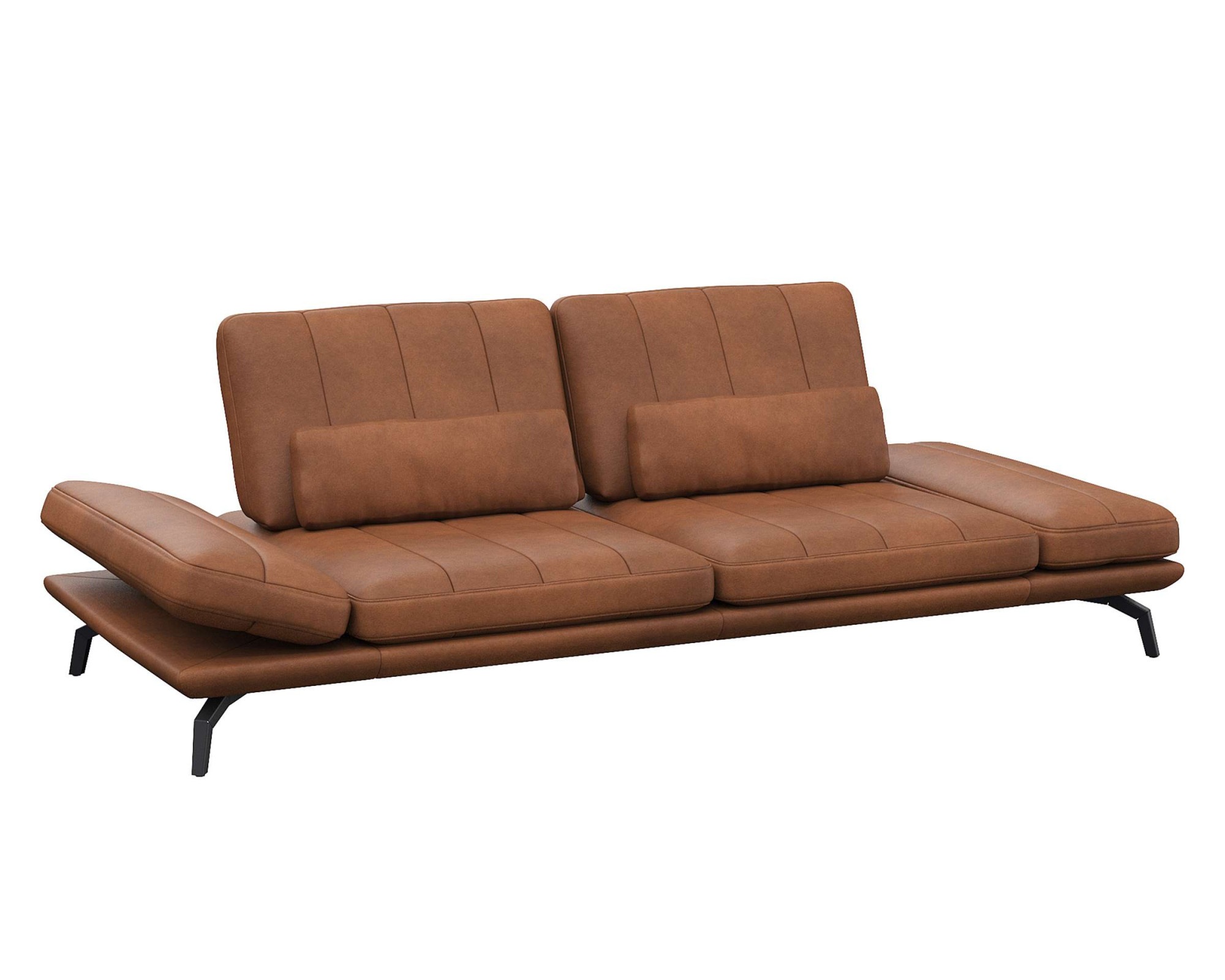 FLEXLUX 3-Sitzer »Tropea Funktionssofa, Designsofa, Relaxfunktion, TV-Couch,«, mit Armteilverstellung sowie Sitztiefenverstellung, Breite 252 cm