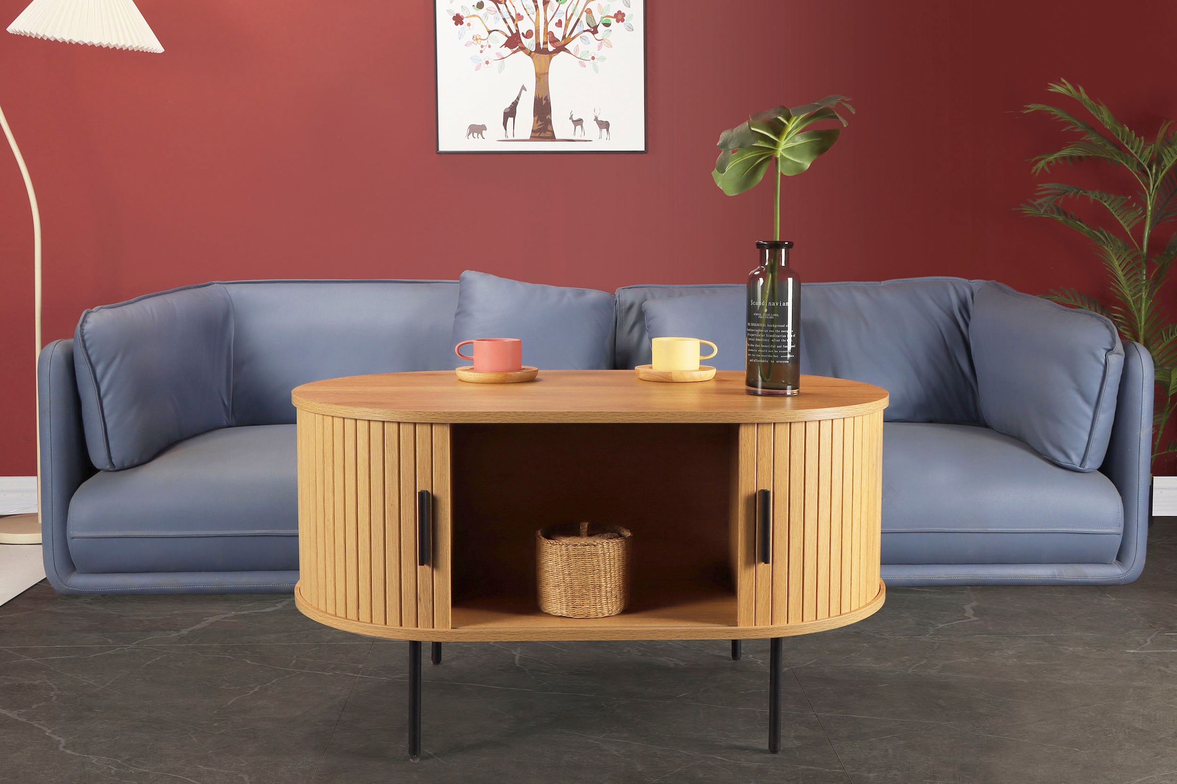 Home affaire Couchtisch 2 Schiebetüren