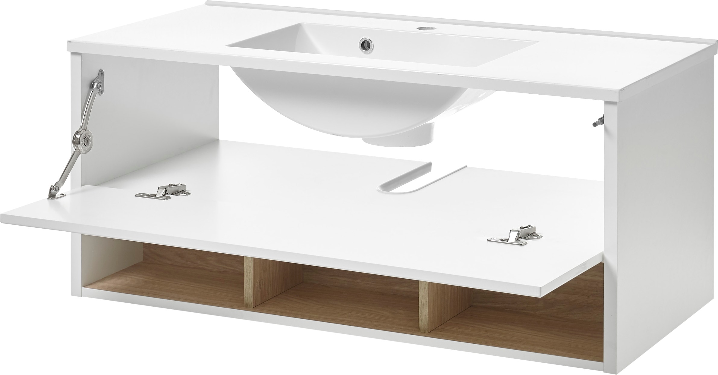 PLACES OF STYLE Badmöbel-Set »Studio Line, Bad im modernen Design, 3-teiliges Badezimmer« 3 Stk. tlg.