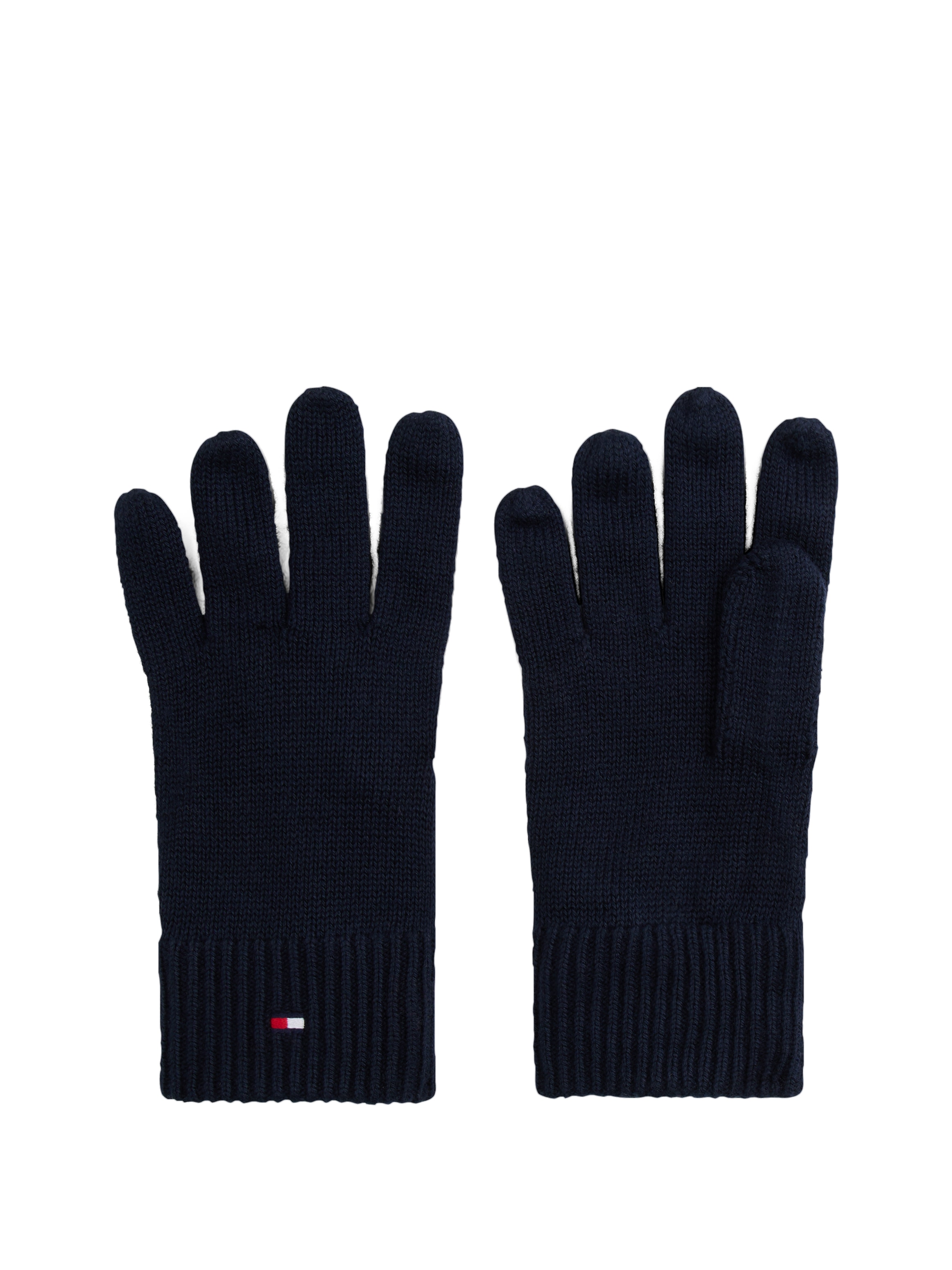 Tommy Hilfiger Strickhandschuhe »ESSENTIALS FLAG GLOVES« mit Logostickerei