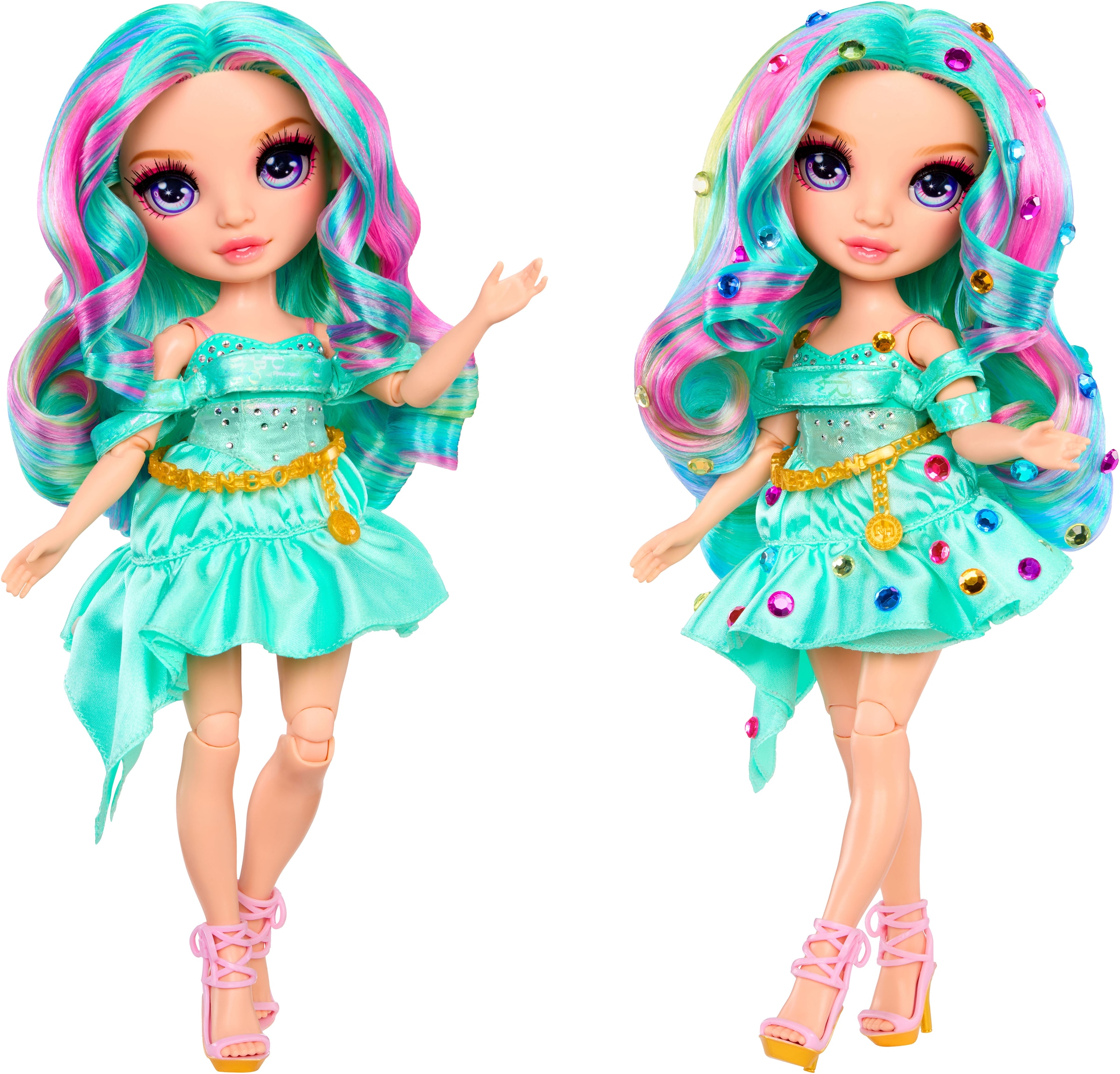 RAINBOW HIGH Anziehpuppe »Rainbow High Be Dazzling Fashion Dolls- Celine Turquoise«