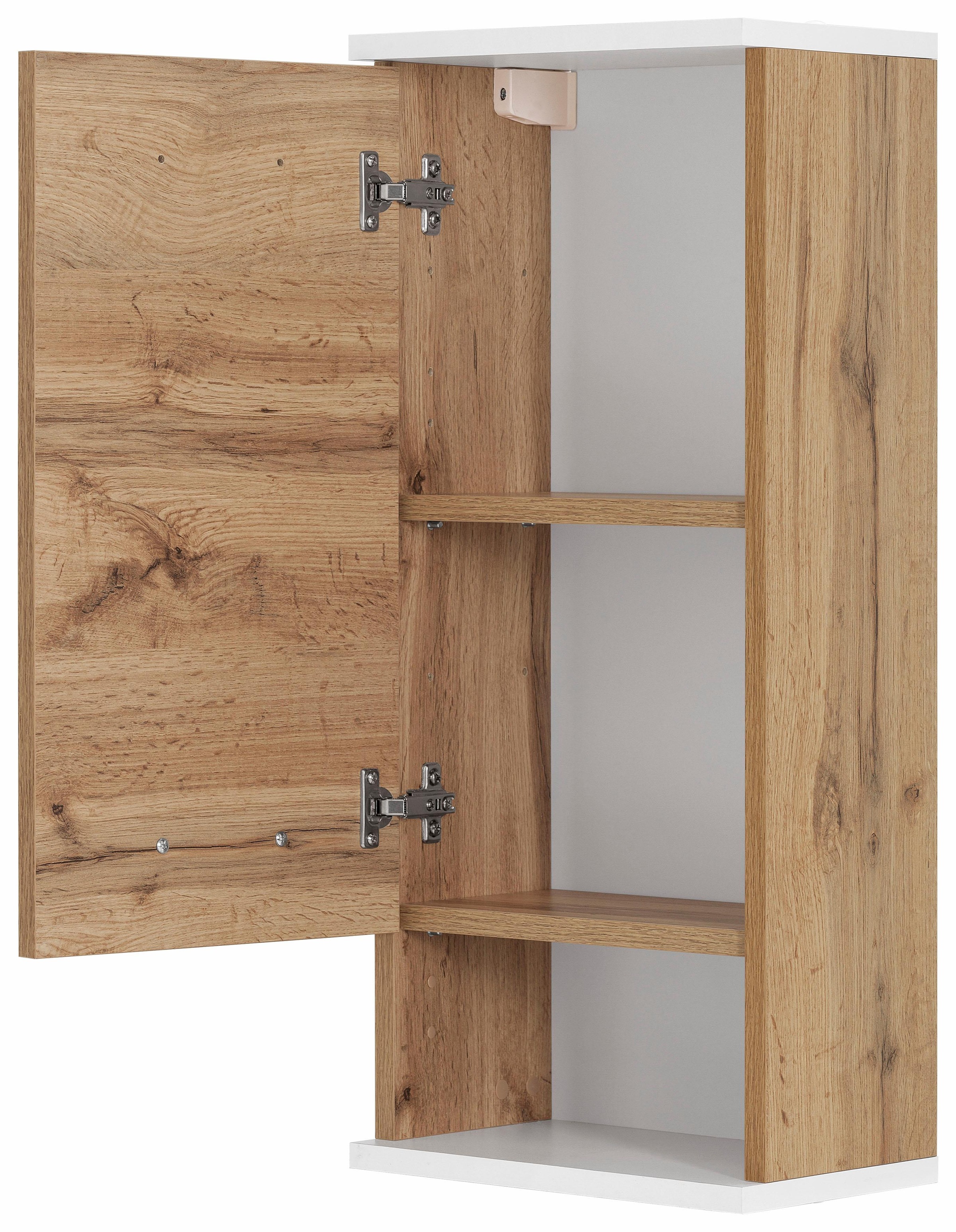 welltime Hängeschrank »Emmi Breite 30 cm«, Wechselbarer Türanschlag, Metallbeschläge