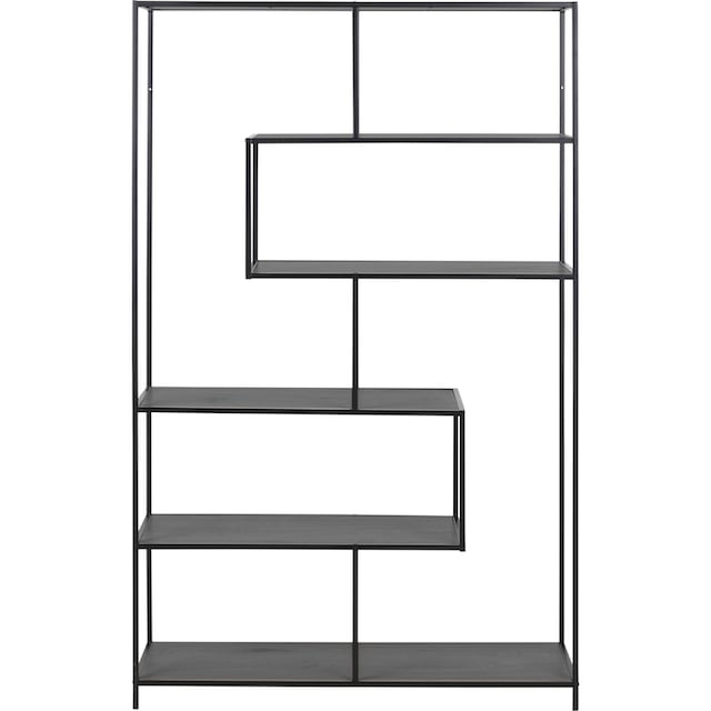 Raten auf asymmetrische modernes GROUP Design, Metallgestell, ACTONA Bücherregal, 5 Einlegeböden, bestellen Details