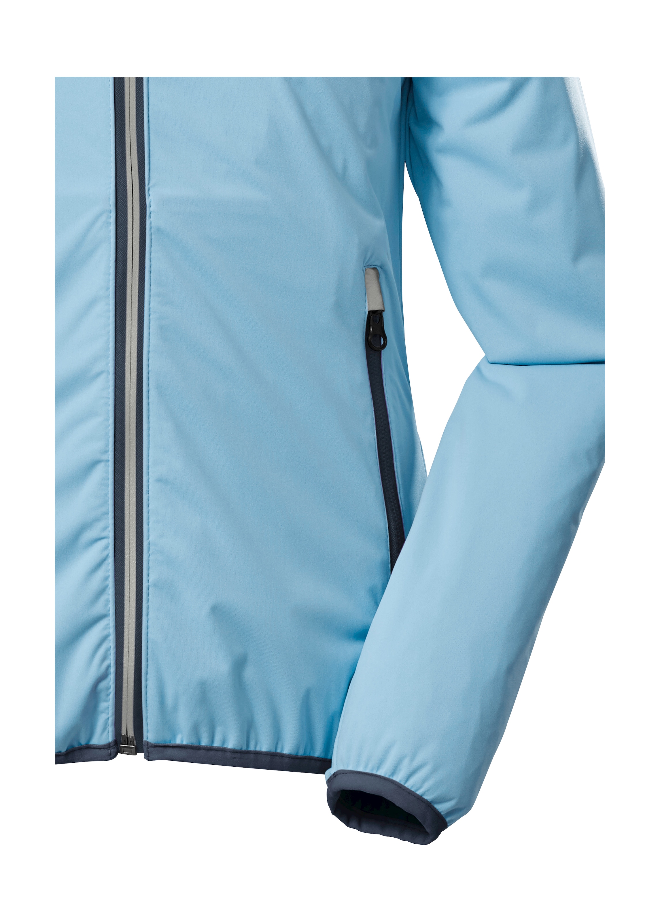 Killtec Outdoorjacke »KOS 229 GRLS JCKT«, Packbare, wasserdichte Kinderjacke mit Kapuze und reflektierenden Elementen