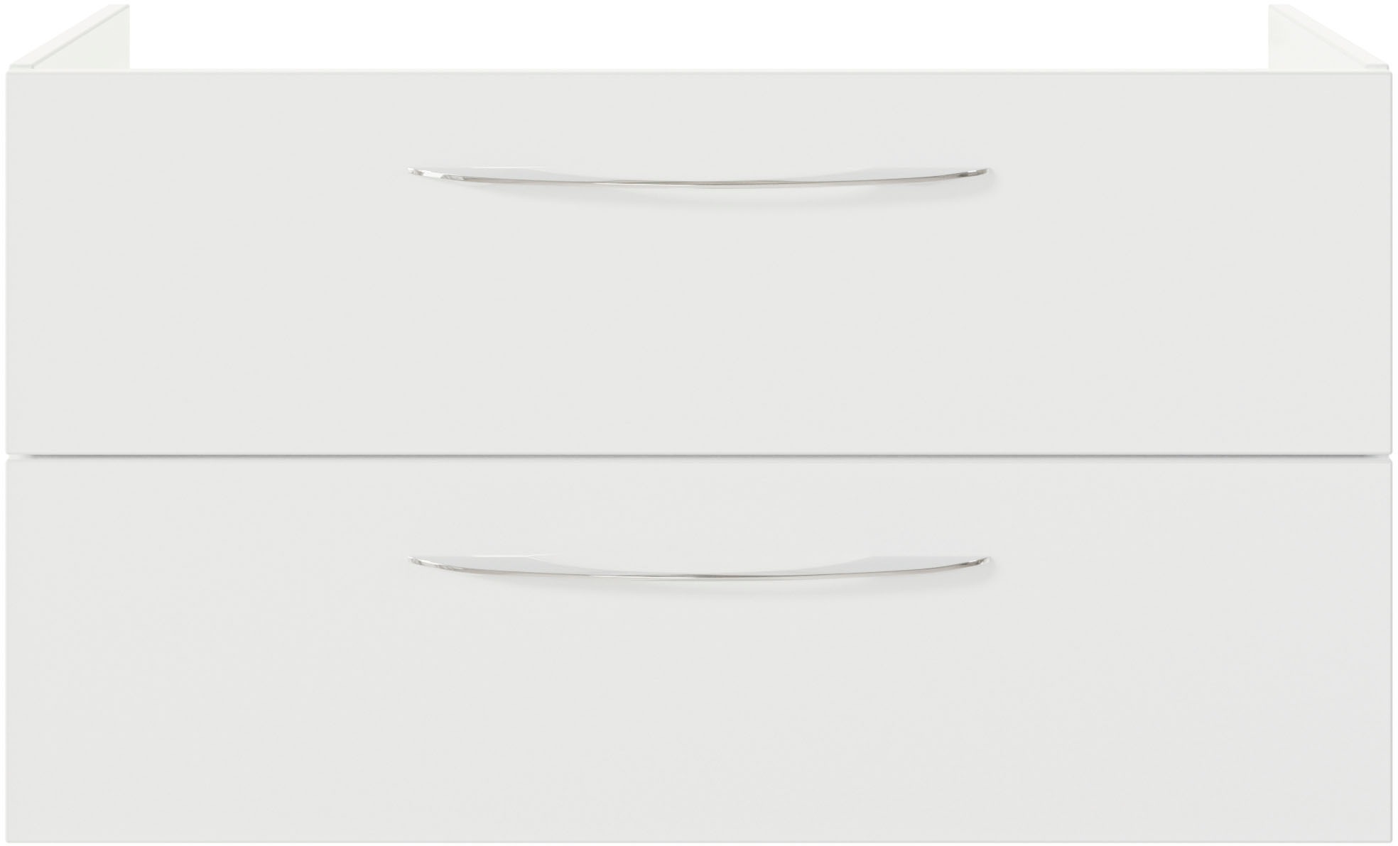 Saphir Waschtisch »Serie 4035 Keramik-Aufsatzbecken mit Unterschrank, 118 cm breit«, Waschplatz mit 2 Schubladen, Riviera Eiche quer Nachbildung