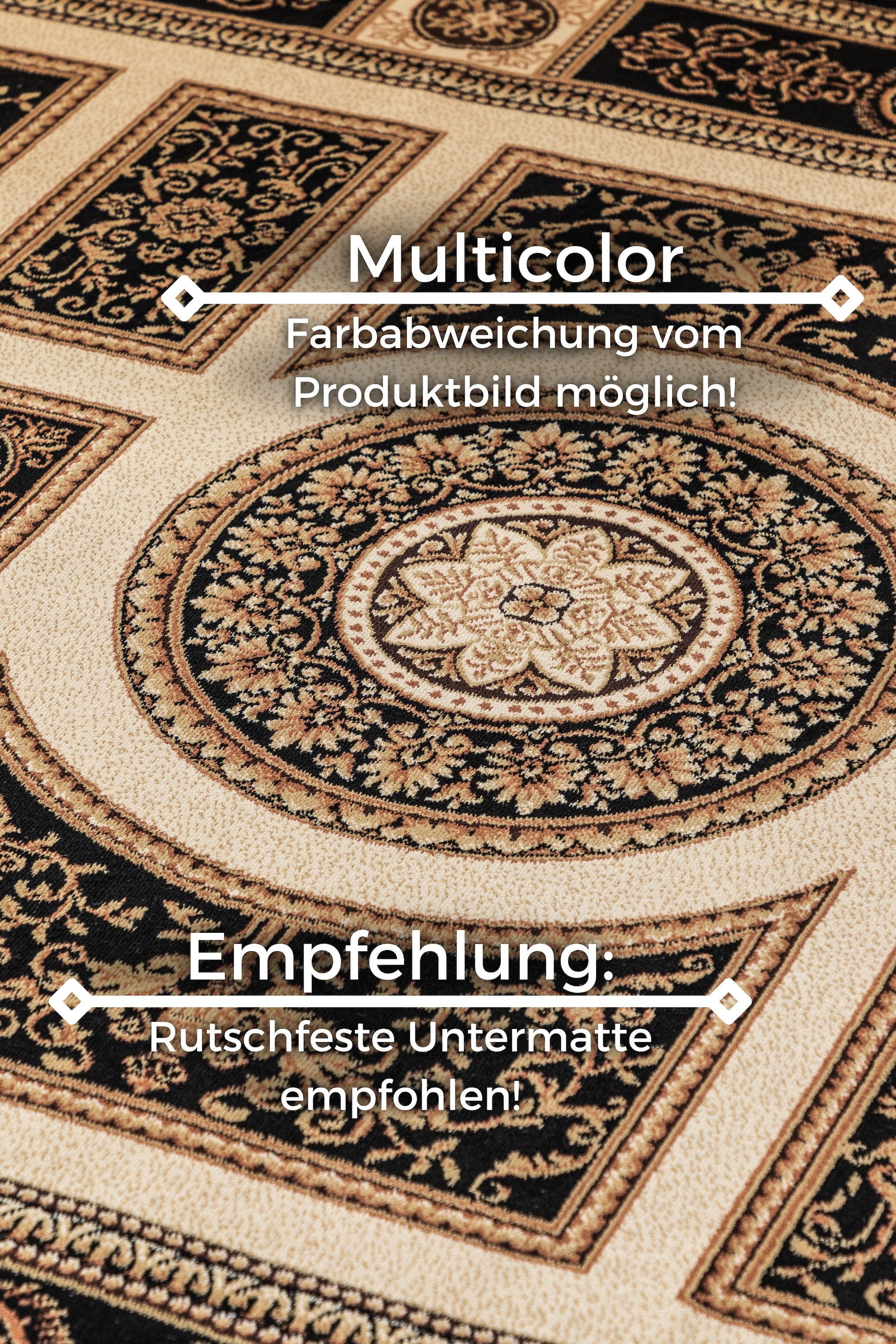 NORTHRUGS Teppich »Guzara« rechteckig 8 mm Höhe Orient Optik, Läufer, strapazierfähig, pflegeleicht, robust