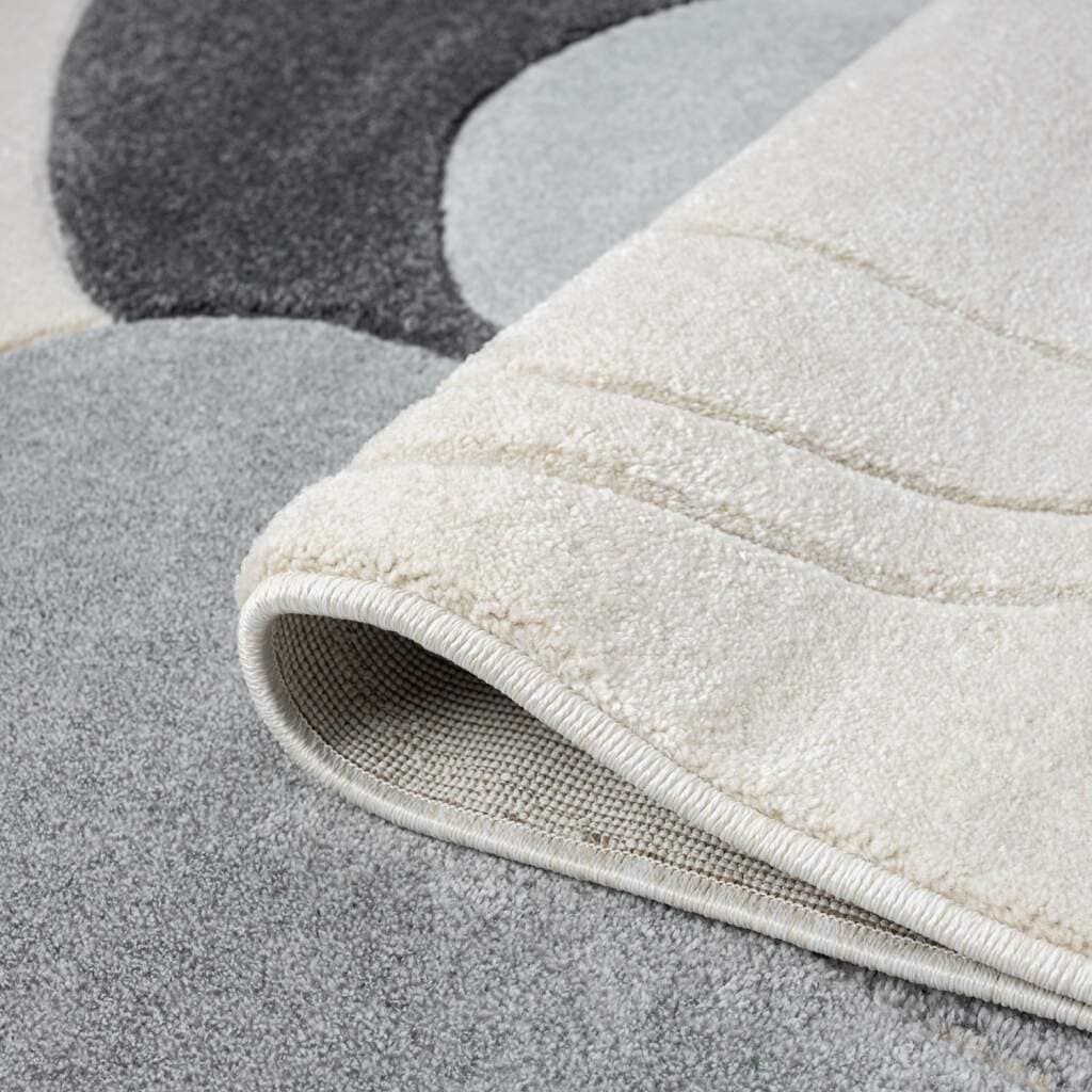 Carpet City Teppich »BONITO 7158«, rechteckig, 11 mm Höhe, Läufer, Flachflor, Hochtief-Muster/ 3D-Effekt, Geo-Muster, Wohnzimmer