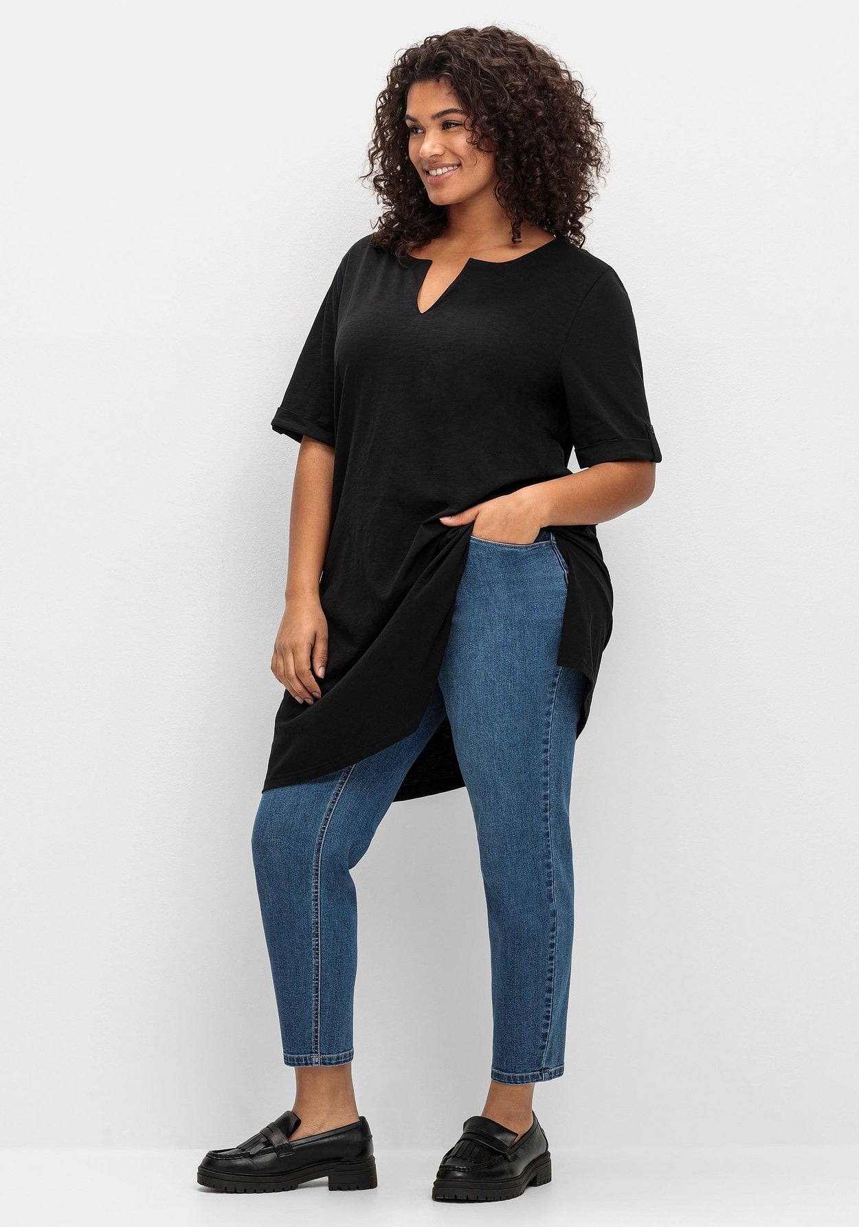 Sheego Stretch-Jeans »Skinny Jeans aus ultraflexibler Qualität«