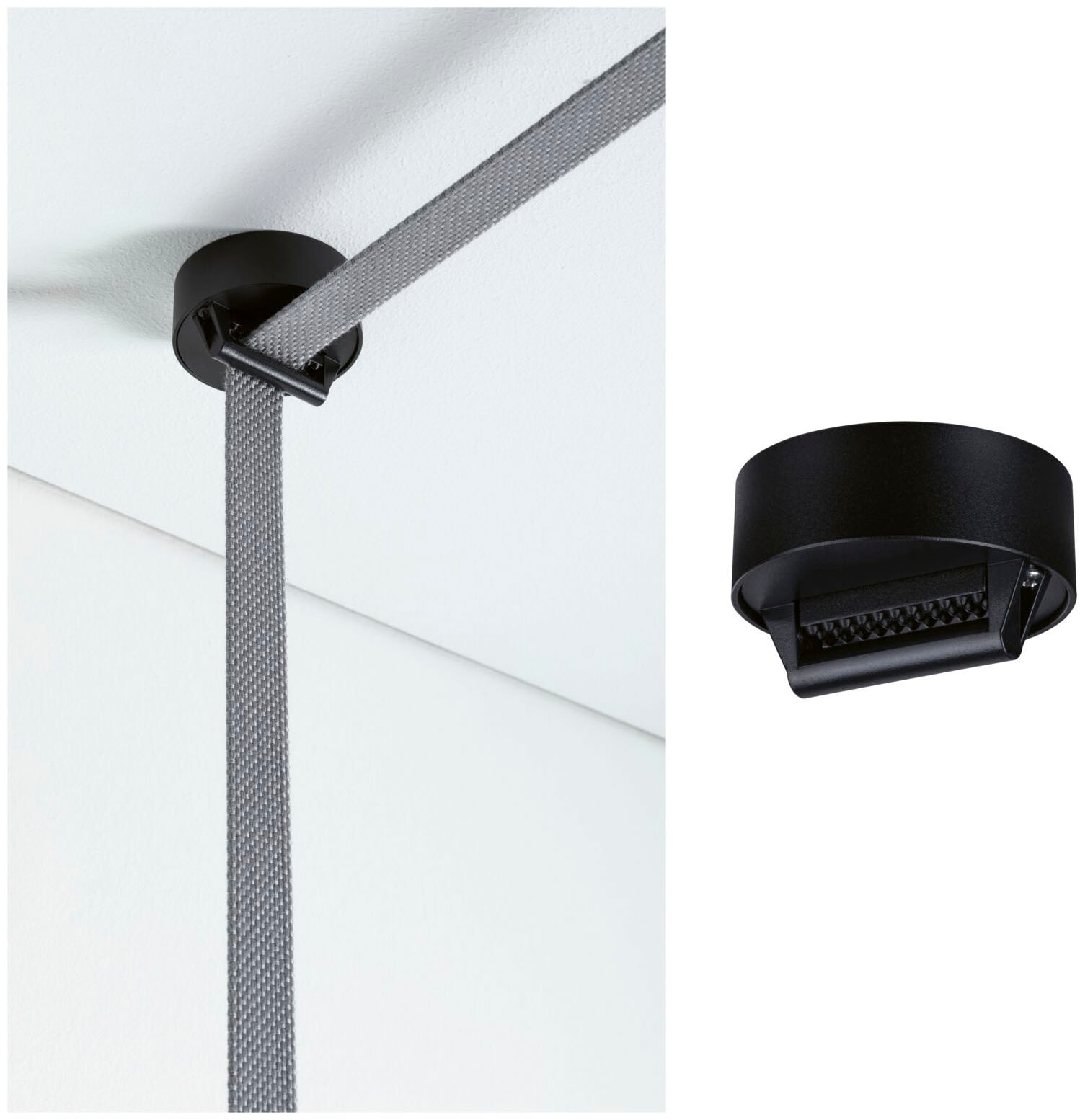 Paulmann Hängeleuchte »ULine Zubehör Gurt Halter  1er-Set  Schwarz« 1 Stk.