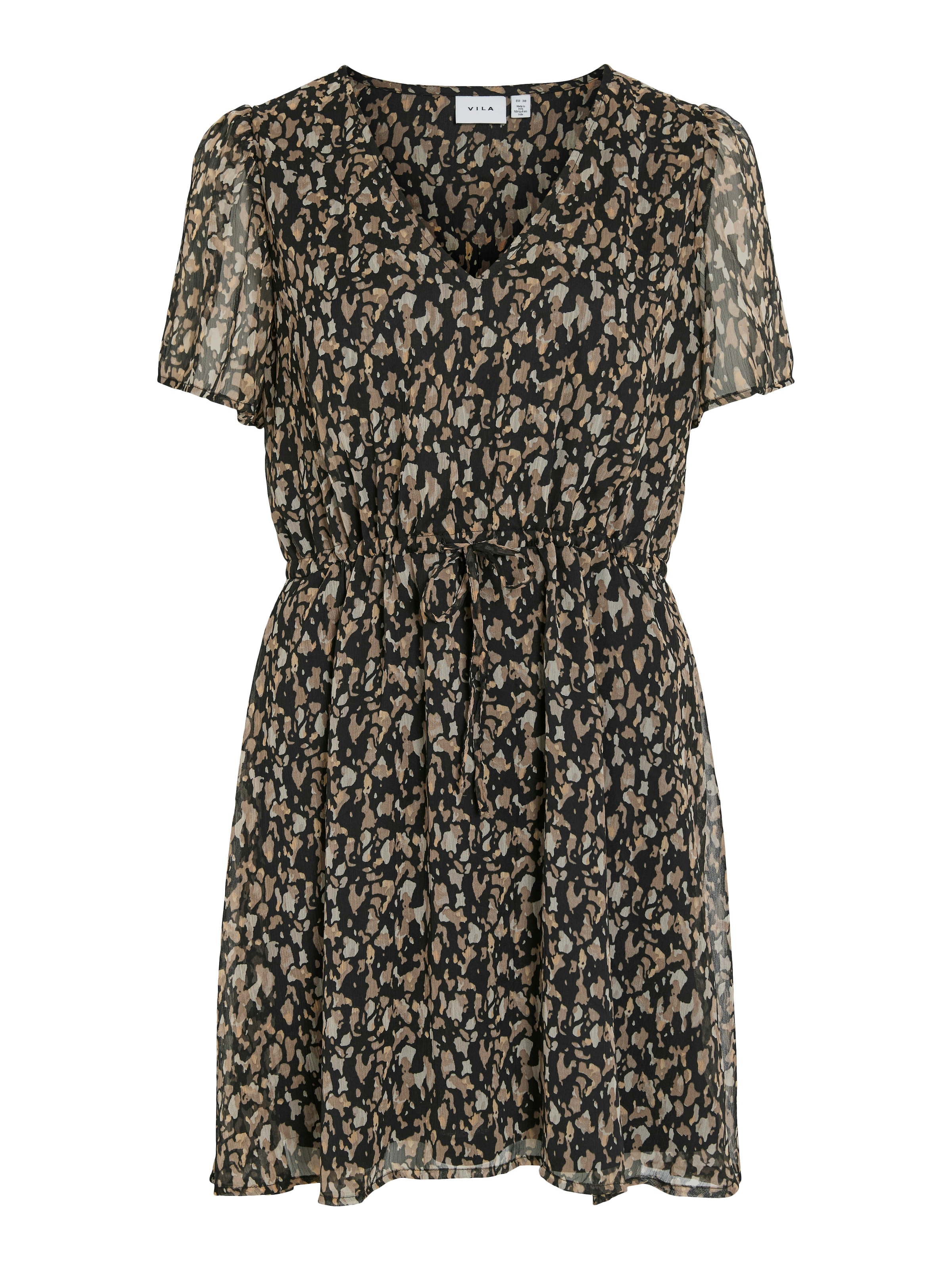 Vila Minikleid »VIFALIA V-NECK S/S SHORT DRESS- NOOS« Sommerkleid,