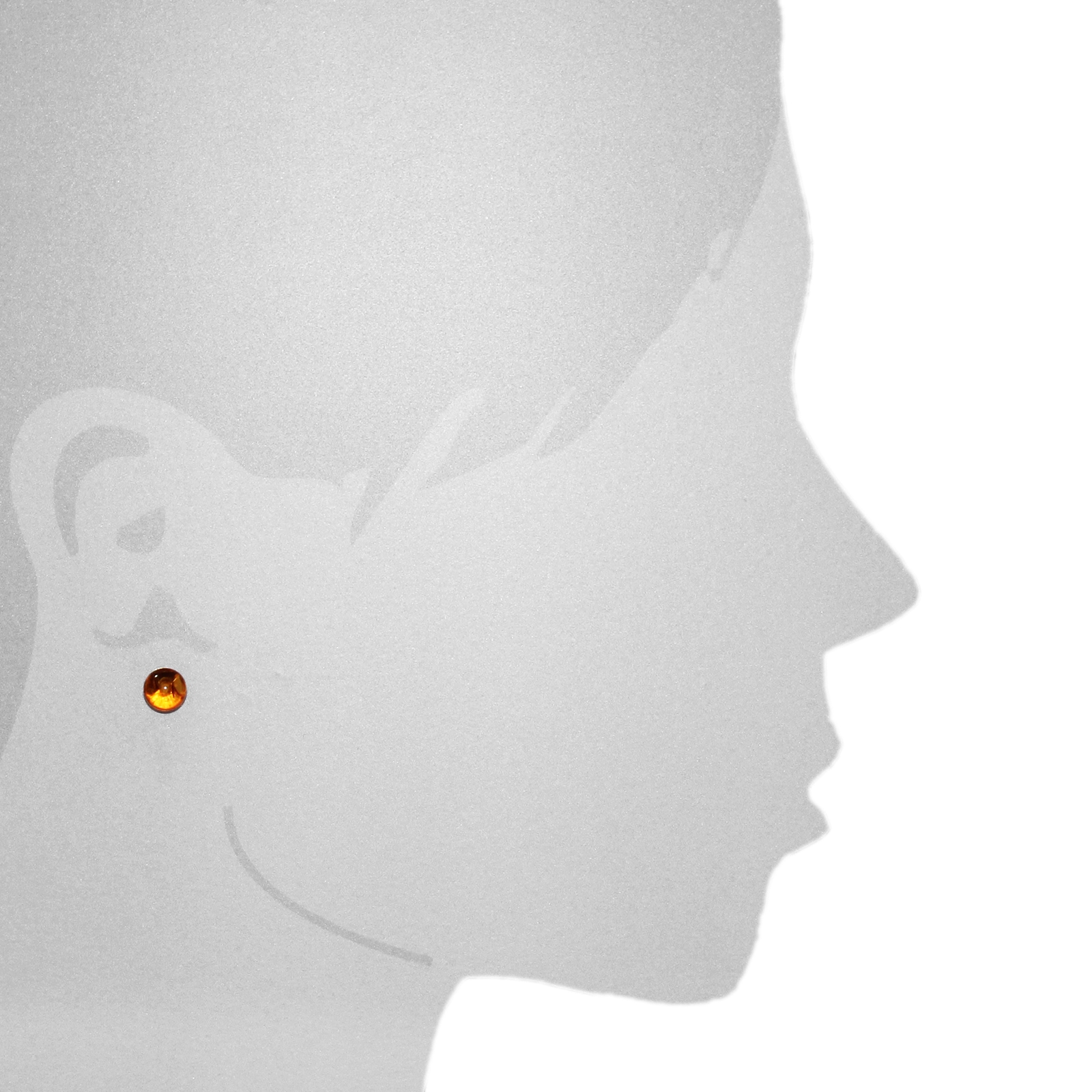OSTSEE-SCHMUCK Paar Ohrstecker »- Kugel 8 mm - Gold 333/000 - Bernstein«