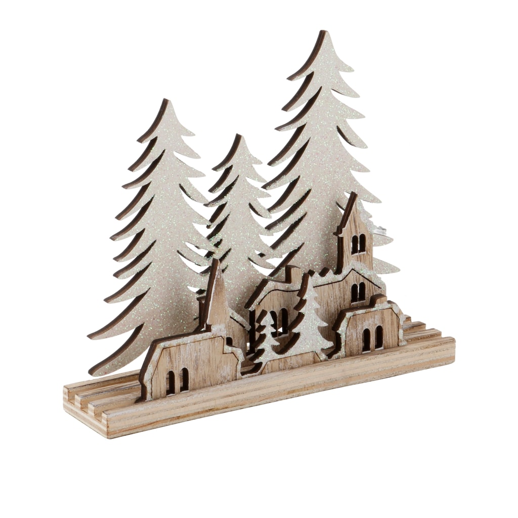 RIFFELMACHER & WEINBERGER Weihnachtsfigur »Winterwald-Silhouette, Weihnachtsdeko«