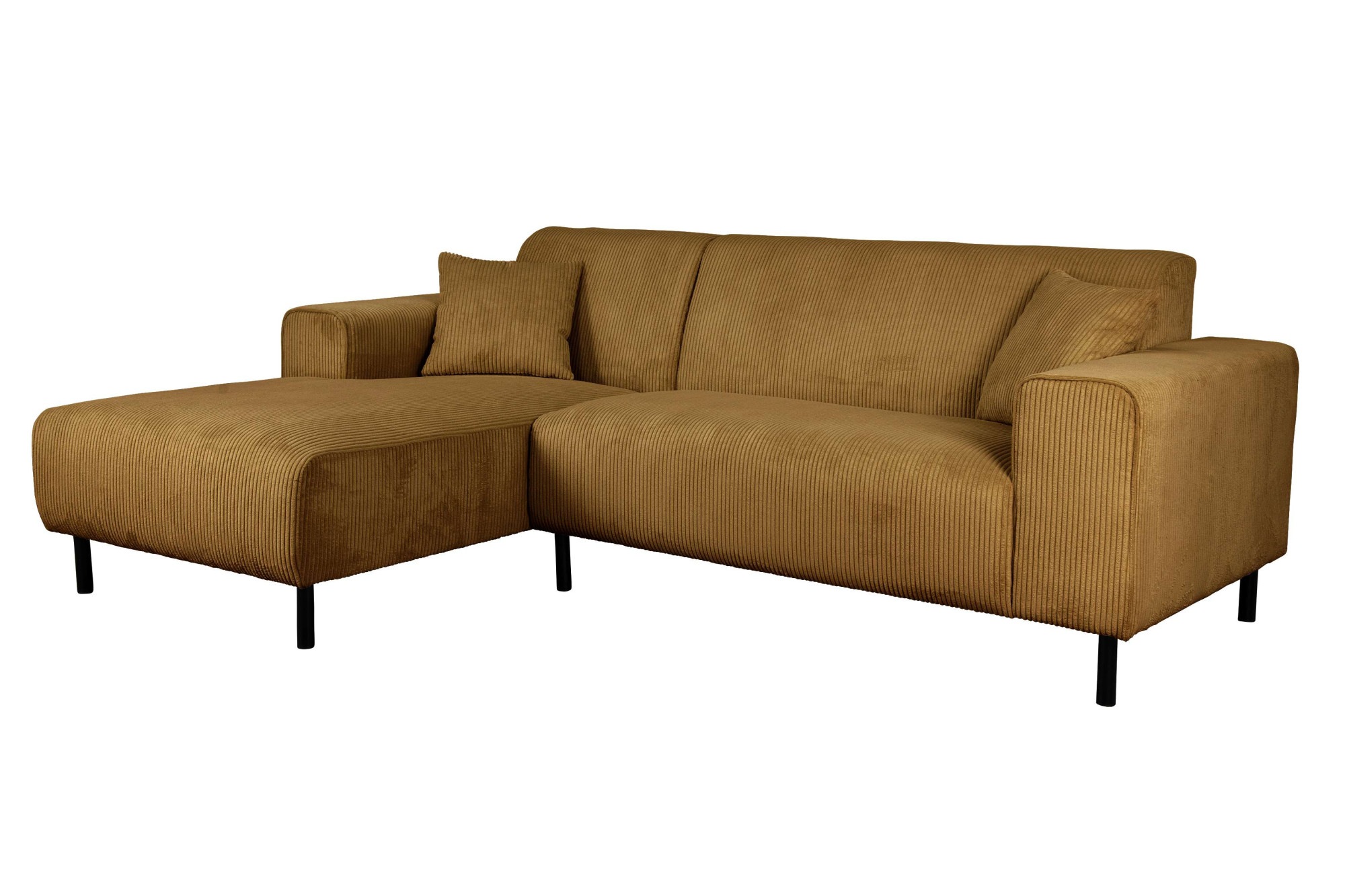 Home affaire Ecksofa »ARROS L-Form mit Wellenunterfederung, Maße B/T/H: 235/163/81 cm«, incl. Zierkissen, mit Recamiere rechts/links bestellbar, auch in Cord