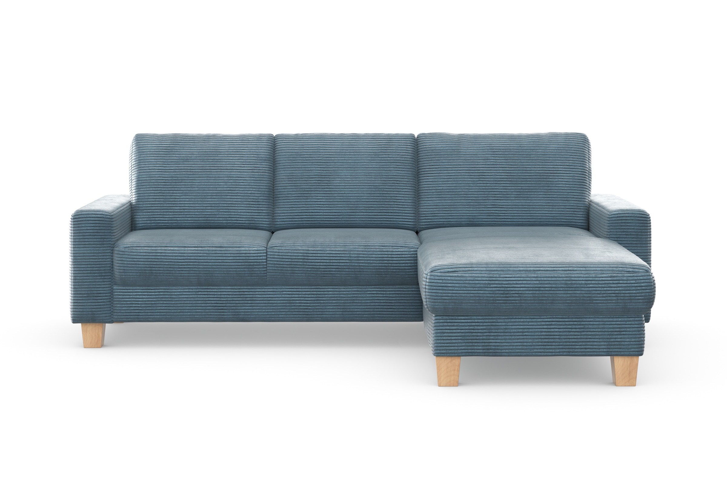 OTTO home Ecksofa »Summer L-Form« mit Recamiere, mit oder ohne Schlaffunktion und Bettkasten, Cord-Bezug
