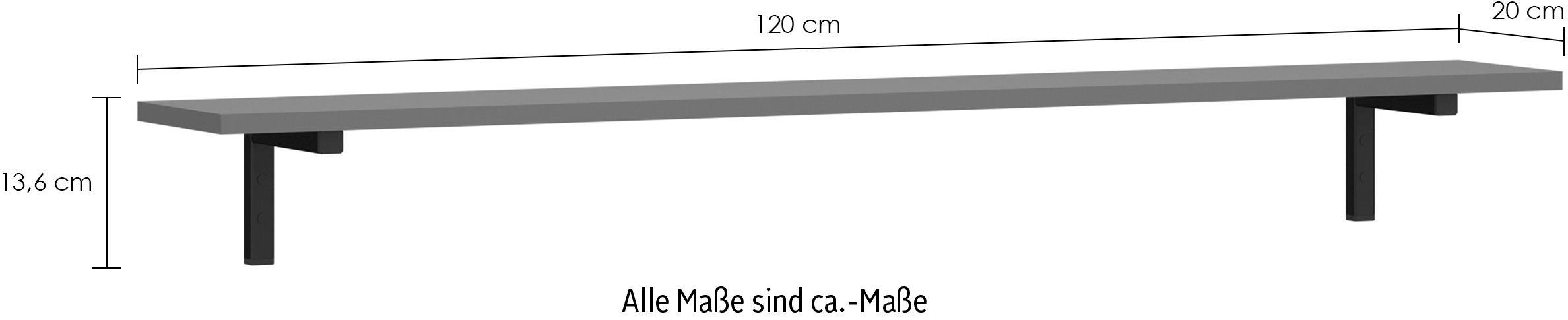 INOSIGN Wandregal »Pozzi«, Breite ca. 120 cm