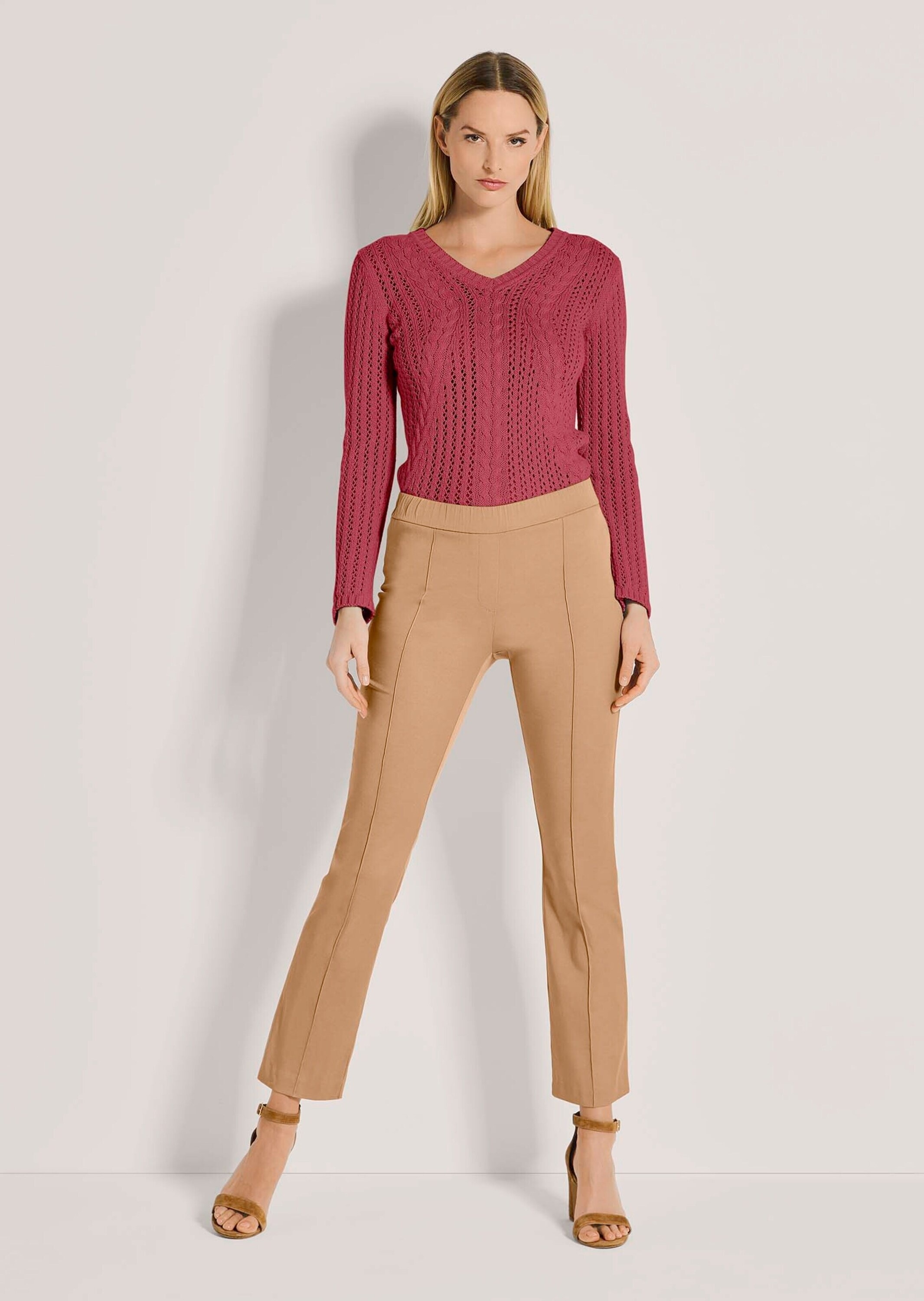 MADELEINE Bügelfaltenhose »Jeggings Stretch-Hose mit Biesen, Bügelfalten«