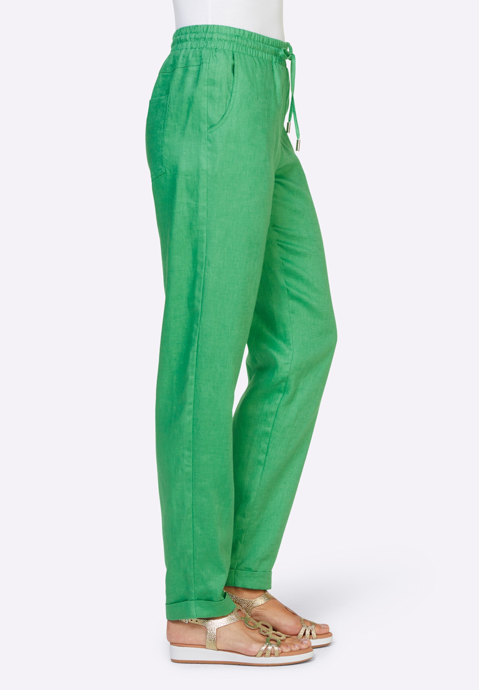 heine Schlupfhose »Leinenhose Leinenhose in Karotten-Form«