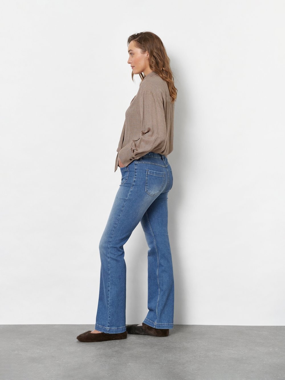 TONI Klassische Bluse »Alva« mit feinem Pepitamuster