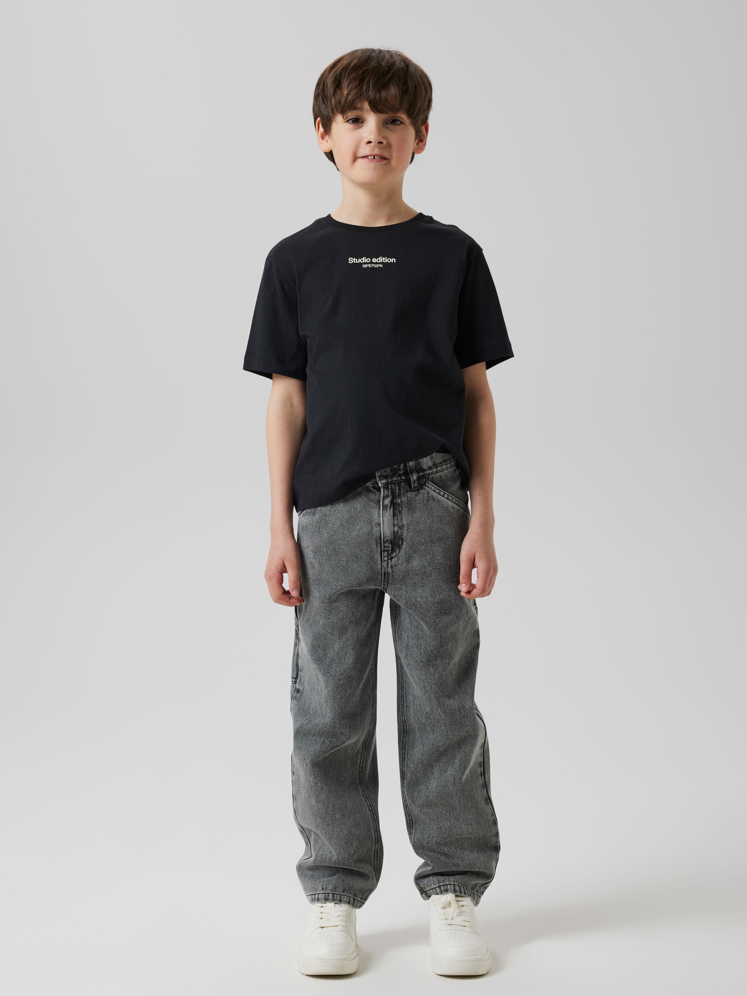 Name It 5-Pocket-Jeans »NKMRYAN für Jungen mit geradem Bein und 5-Pocket-Style«, unifarben, casual, straight fit, Baumwolle, Denim