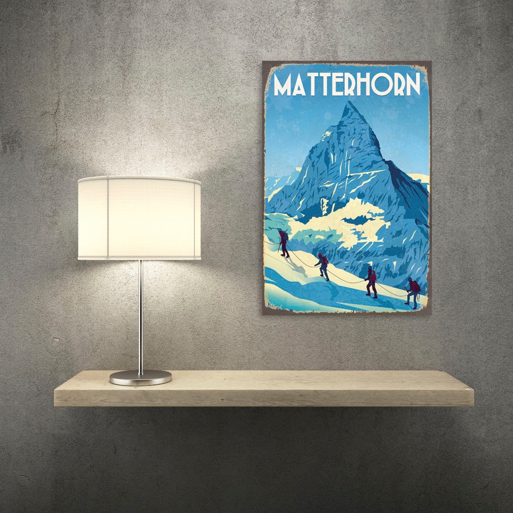 Metallbild »Matterhorn II«, (1 St.), Stahlschilder