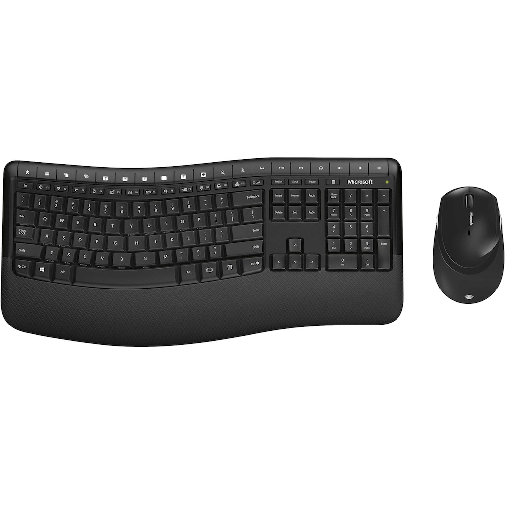Microsoft Tastatur- und Maus-Set »Wireless Comfort Desktop 5050«