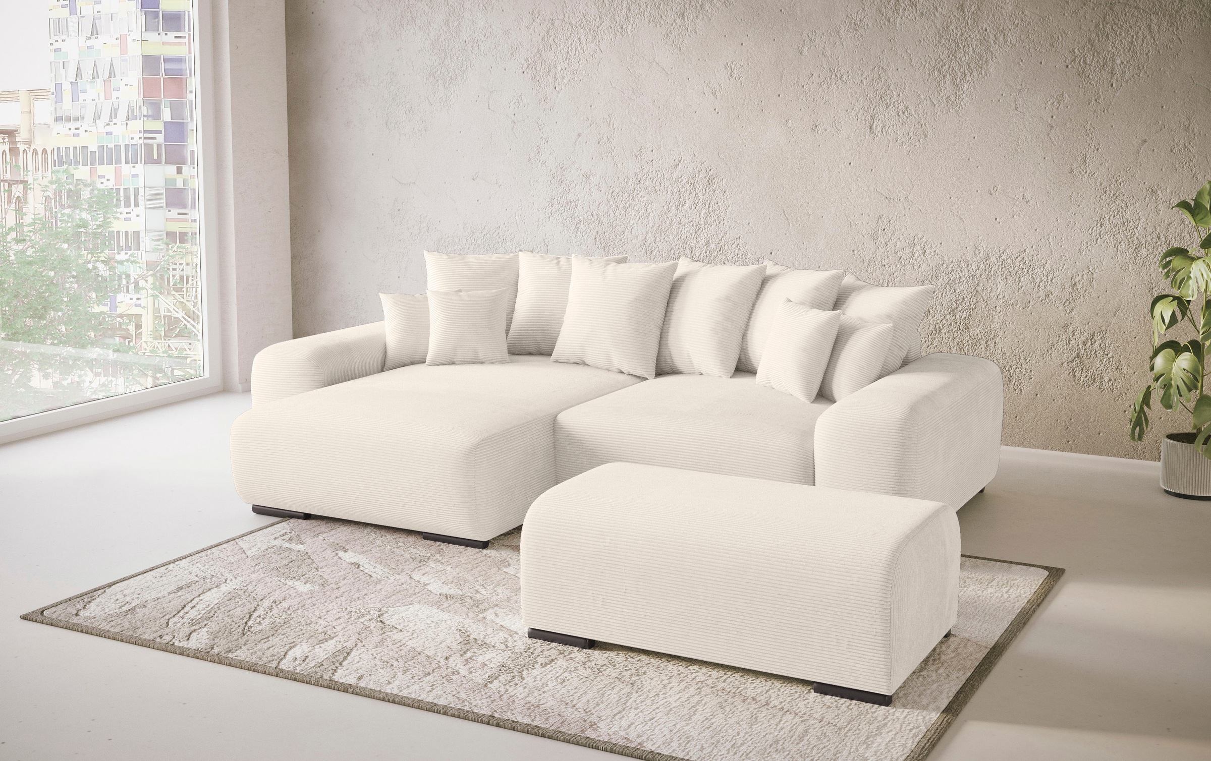 Mr. Couch Polsterecke »Sundance II«, Dauerschläfer mit EasyBett-Schlaffunktion, Bettkasten
