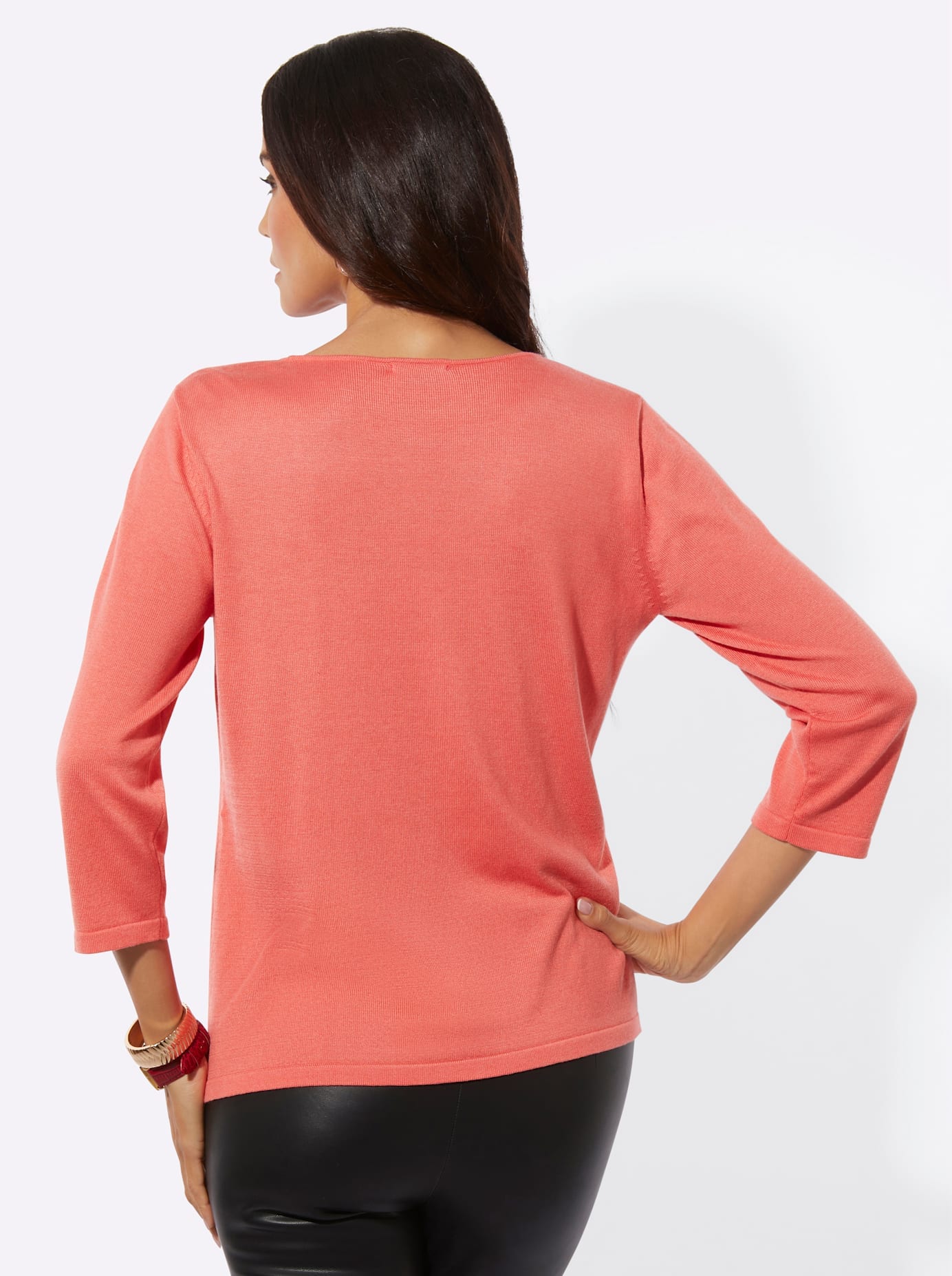 creation L Kurzarmpullover »Lyocell-Viskose-Pullover«