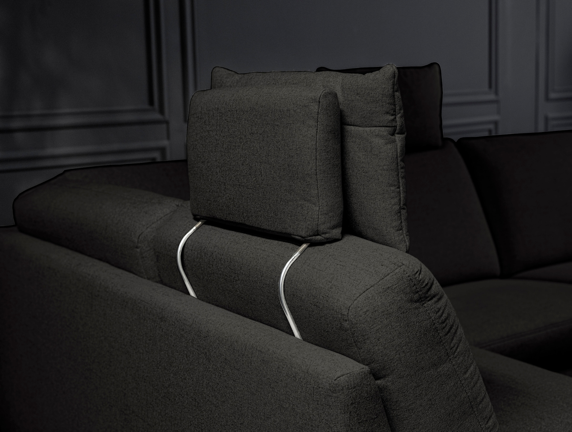 alina Ecksofa inkl. Kopfstützen, wahlweise mit Relaxfunktion, Breite: 243 cm