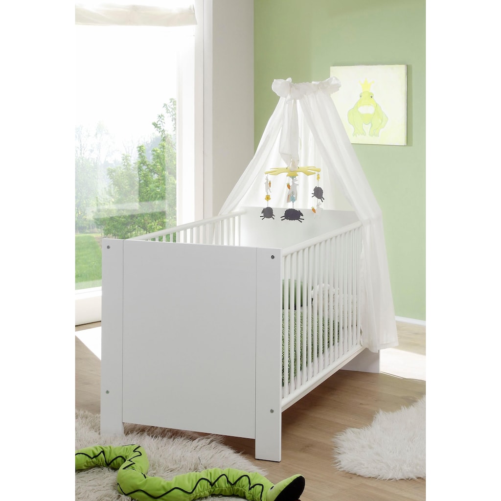 trendteam Babyzimmer-Komplettset »Olivia, Deal für begrenzte Zeit!«, (Set, 3 St., Bett, Wickelkommode, Schrank), Bett + Wickelkommode + 3 trg. Schrank