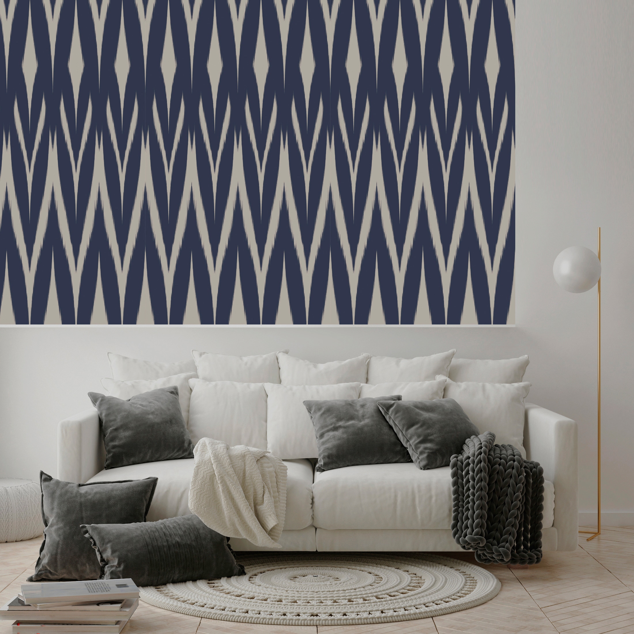 queence Vinyltapete »Lynn« Farbverlauf | abstrakt | bedruckt | gemustert glatt 90x250cm, selbstklebend, kinderleichte Anbringung, , Sticker