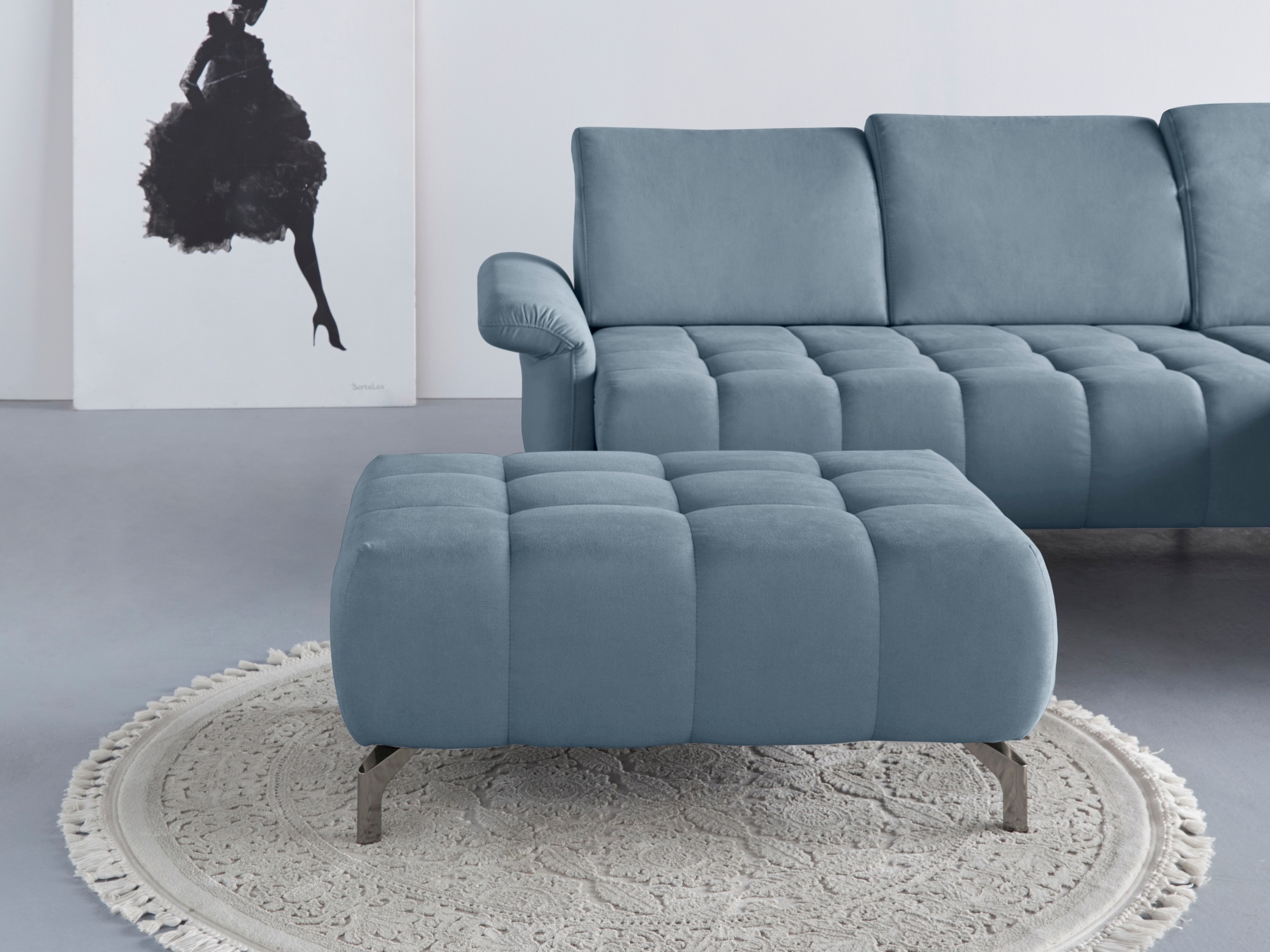 INOSIGN Polsterhocker »Fresh«, passend zum Ecksofa "Fresh", auch in Bezug Olympia EASY CLEAN